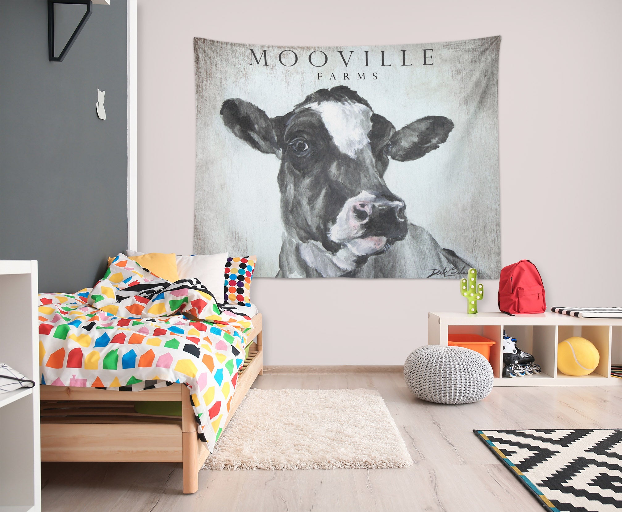3D Animal Cow 7809 Debi Coules Tapestry Hanging Cloth Hang