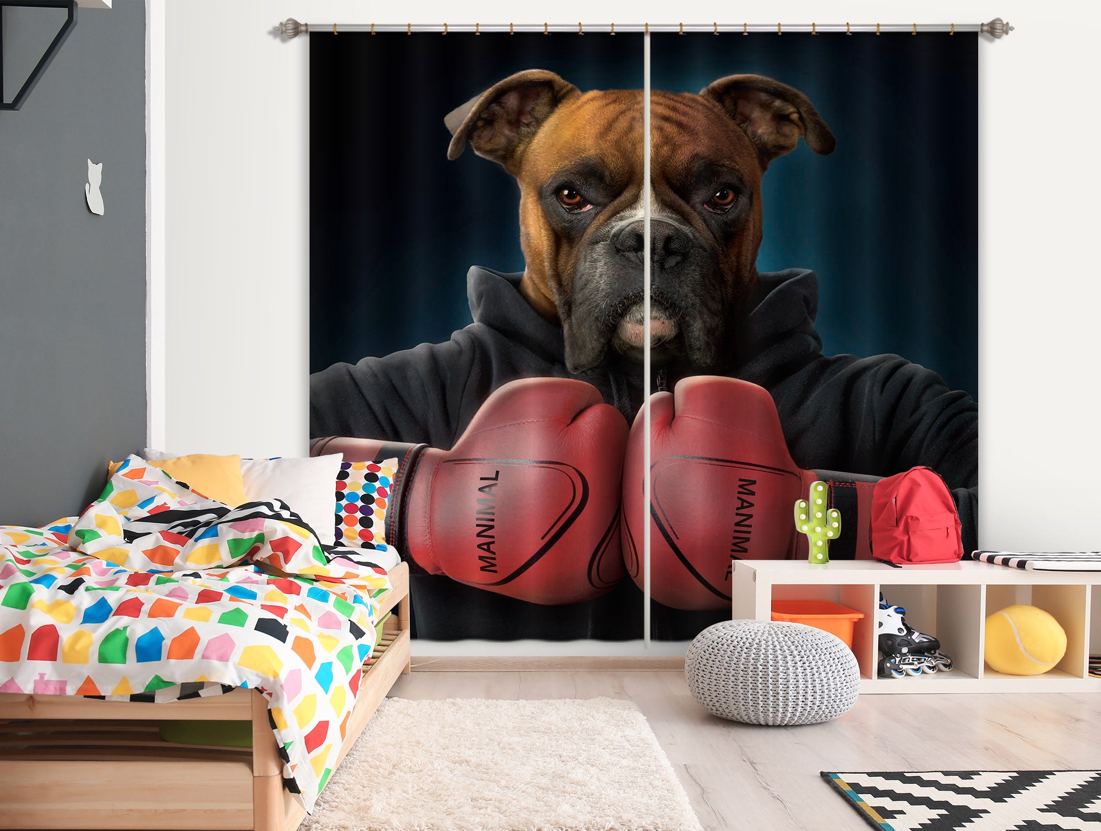 3D Boxer 015 Vincent Hie Curtain Curtains Drapes