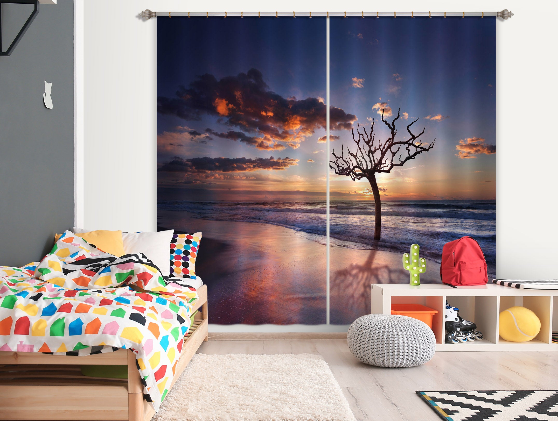 3D Sea Tree 178 Marco Carmassi Curtain Curtains Drapes