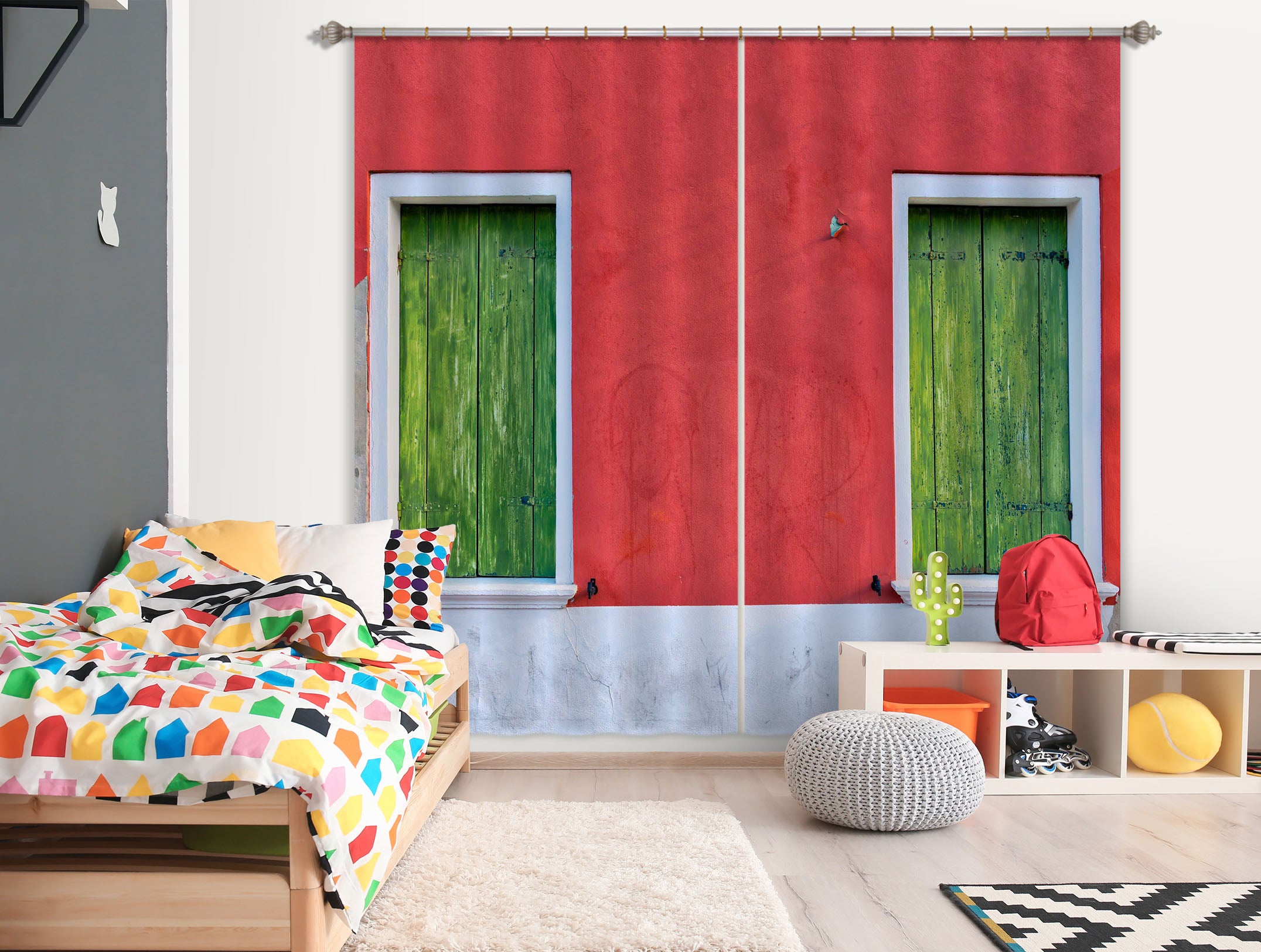 3D Color House 104 Marco Carmassi Curtain Curtains Drapes