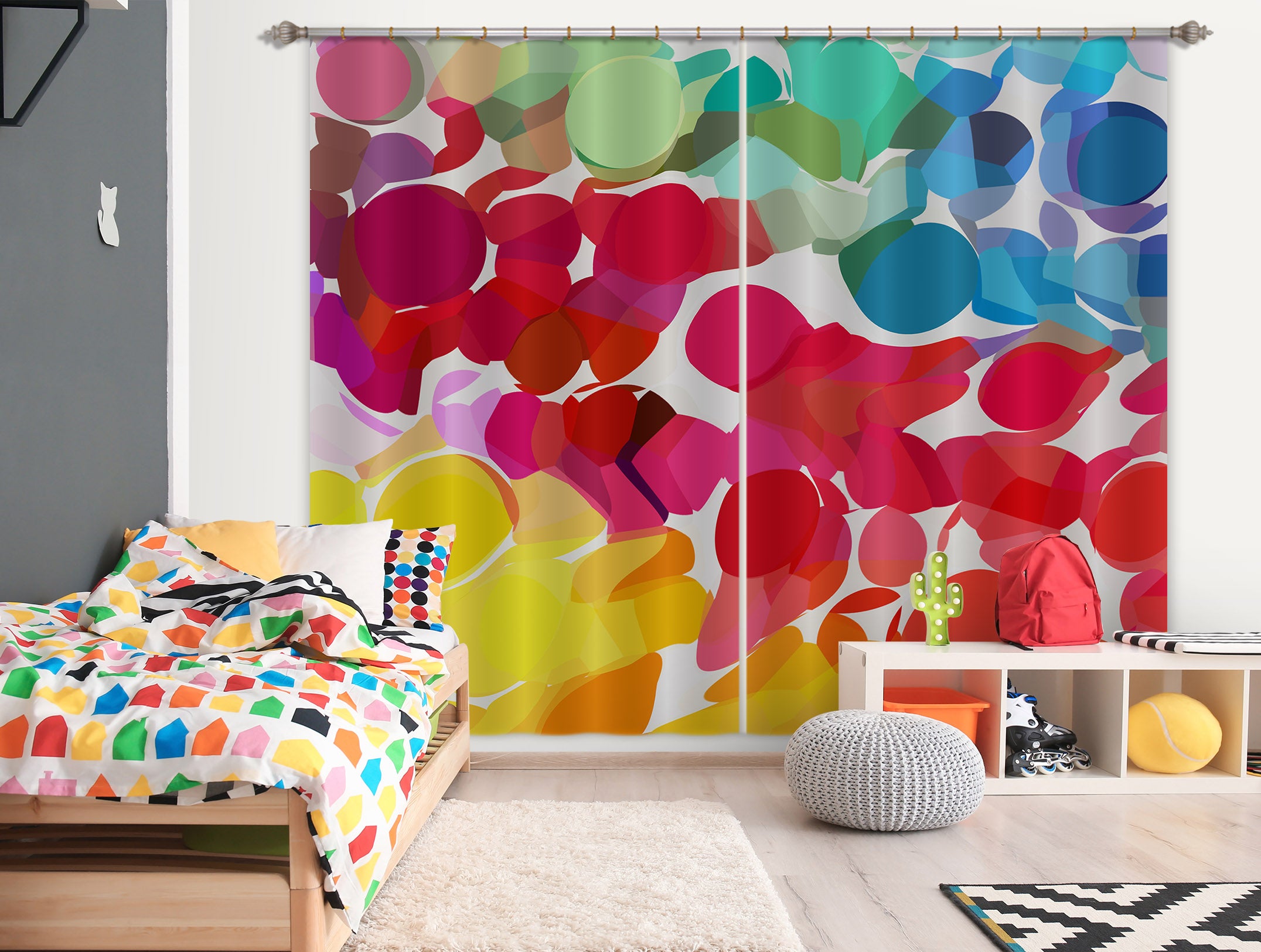 3D Colored Inspiration 71040 Shandra Smith Curtain Curtains Drapes