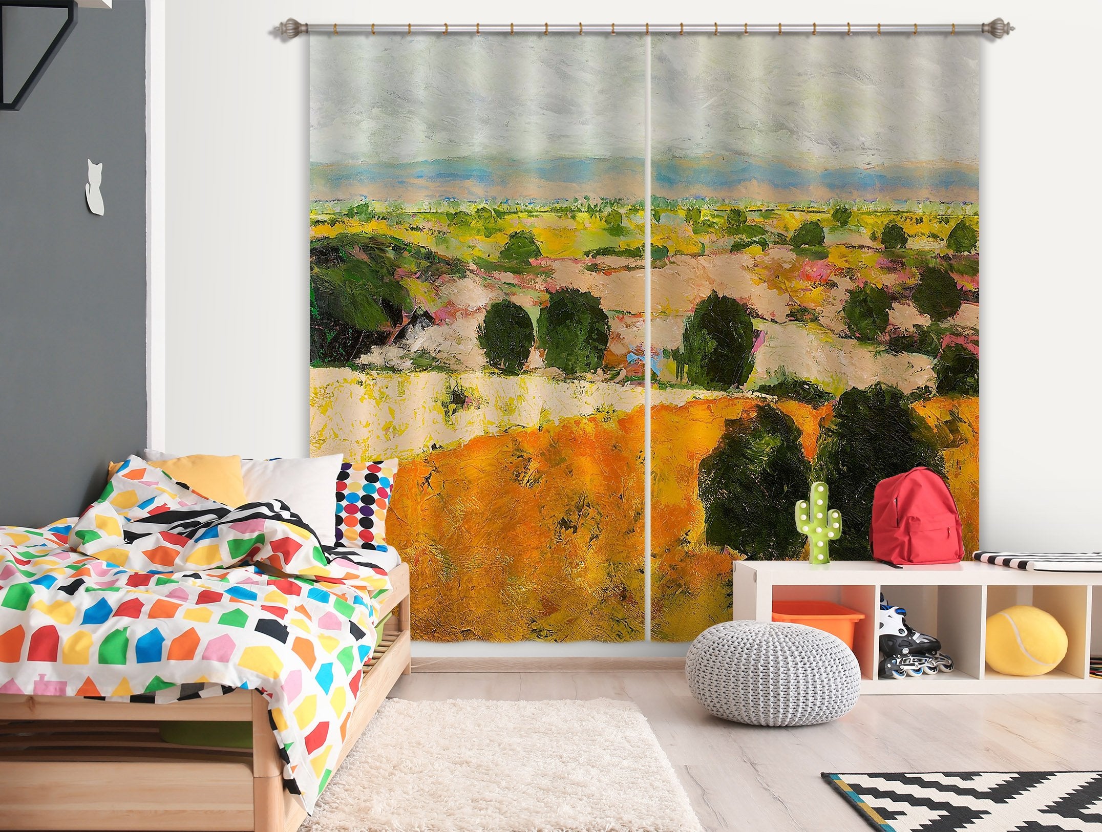 3D Beautiful Forest 156 Allan P. Friedlander Curtain Curtains Drapes Wallpaper AJ Wallpaper 