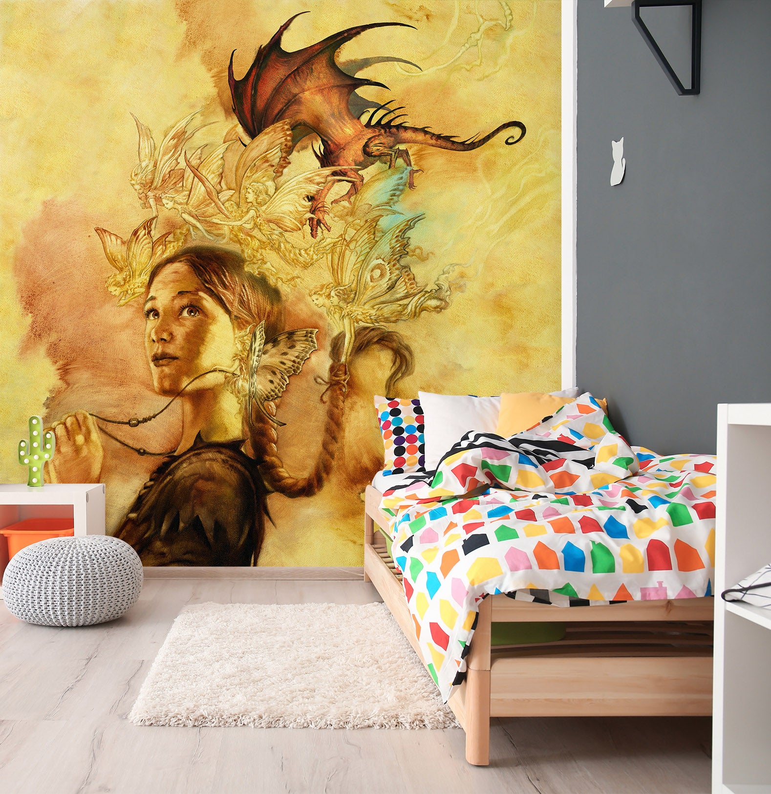 3D Elf Woman 7136 Ciruelo Wall Mural Wall Murals