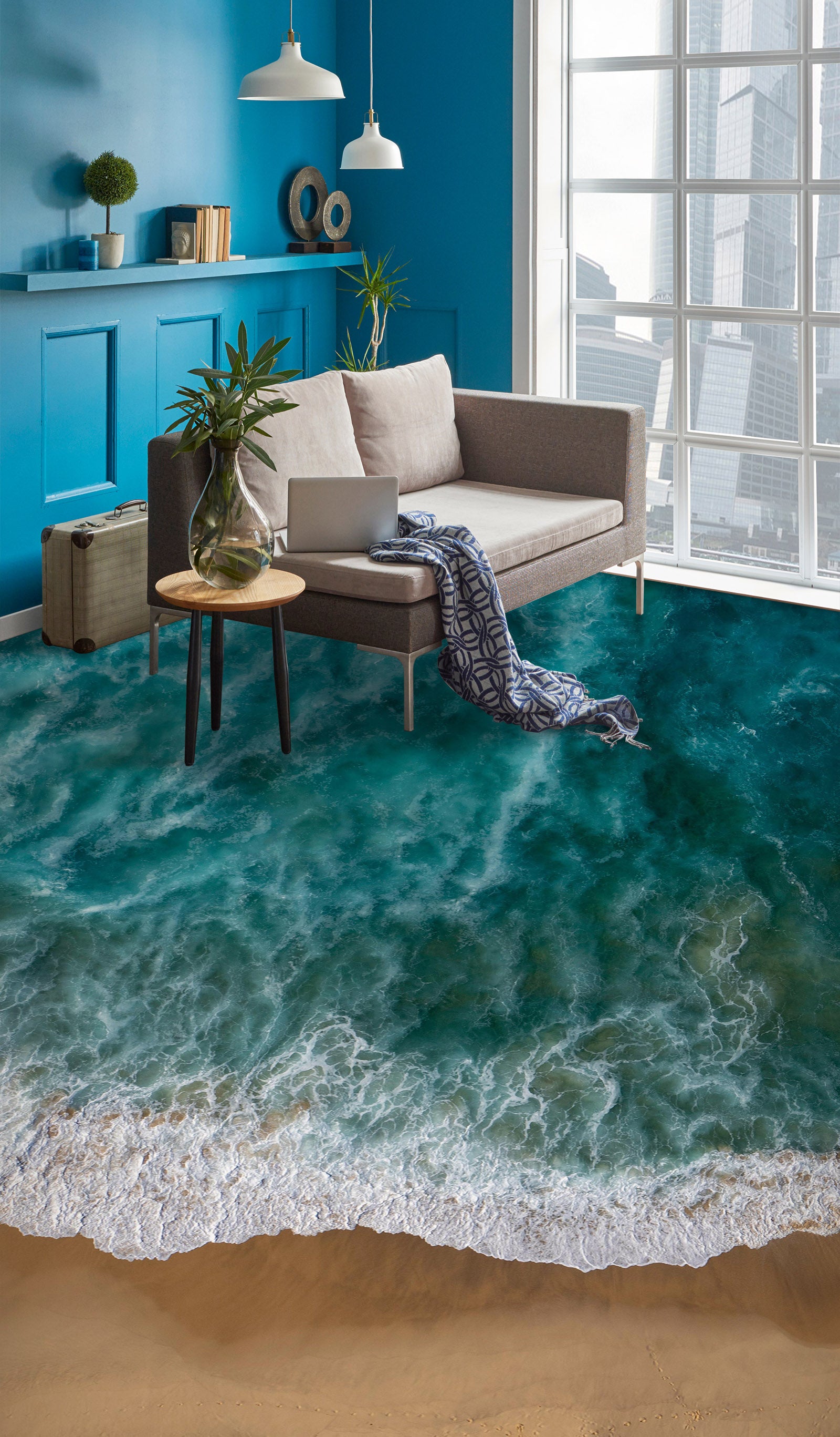 3D Story Sea Memory 799 Floor Mural  Wallpaper Murals Rug & Mat Print Epoxy waterproof bath floor