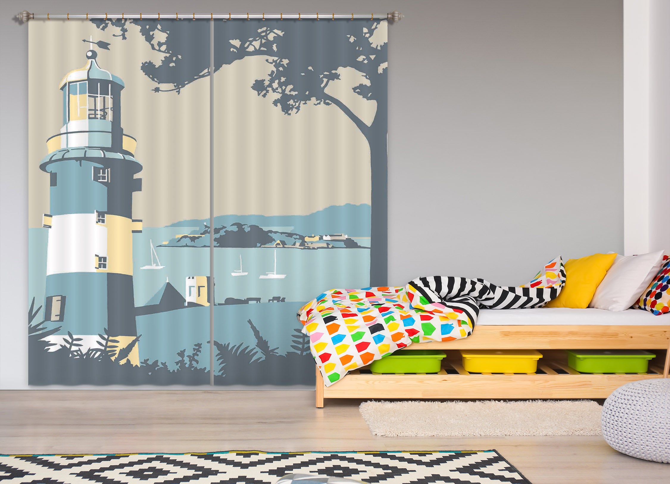 3D Plymouth 129 Steve Read Curtain Curtains Drapes