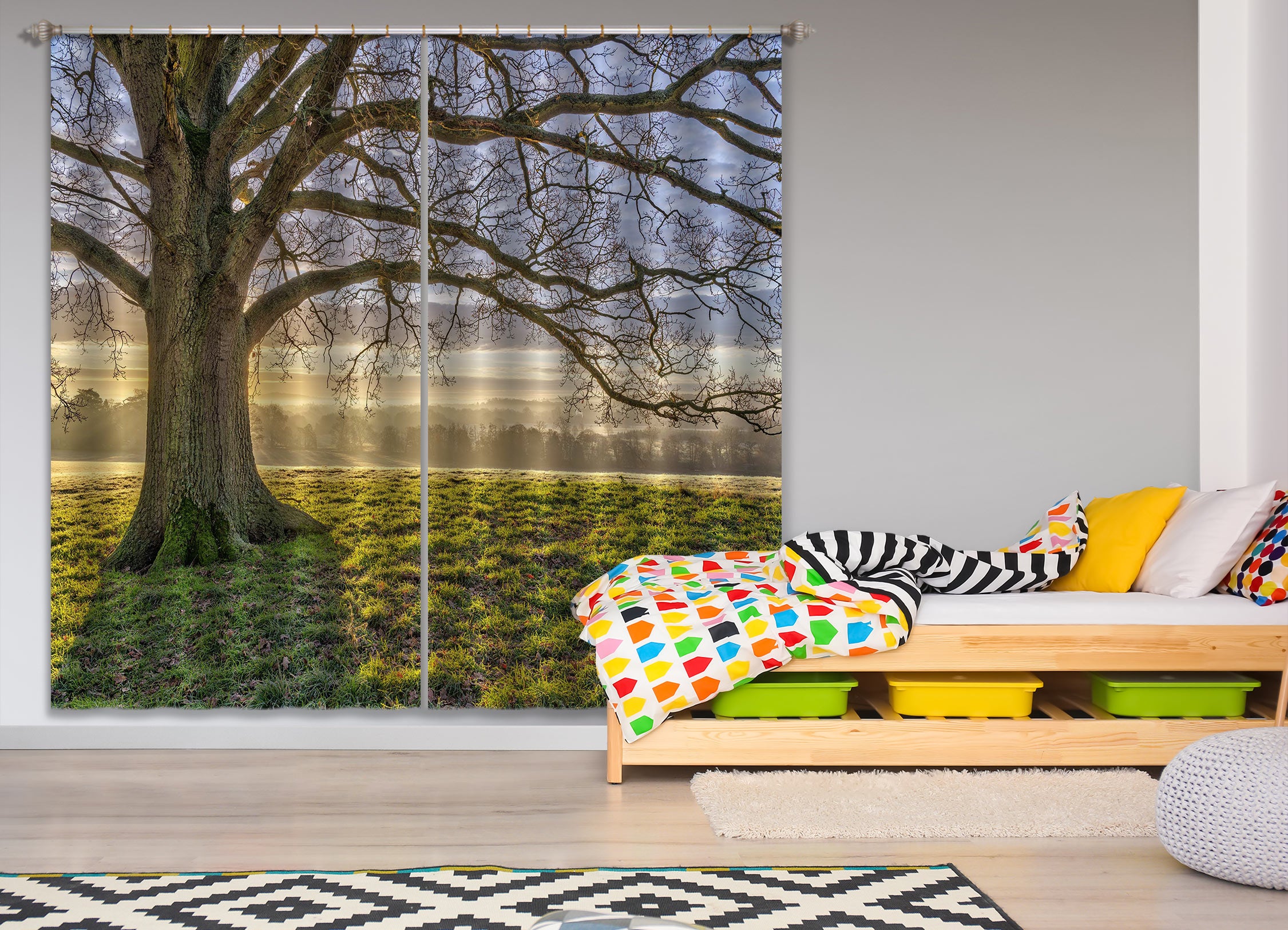 3D Stout Tree 087 Assaf Frank Curtain Curtains Drapes