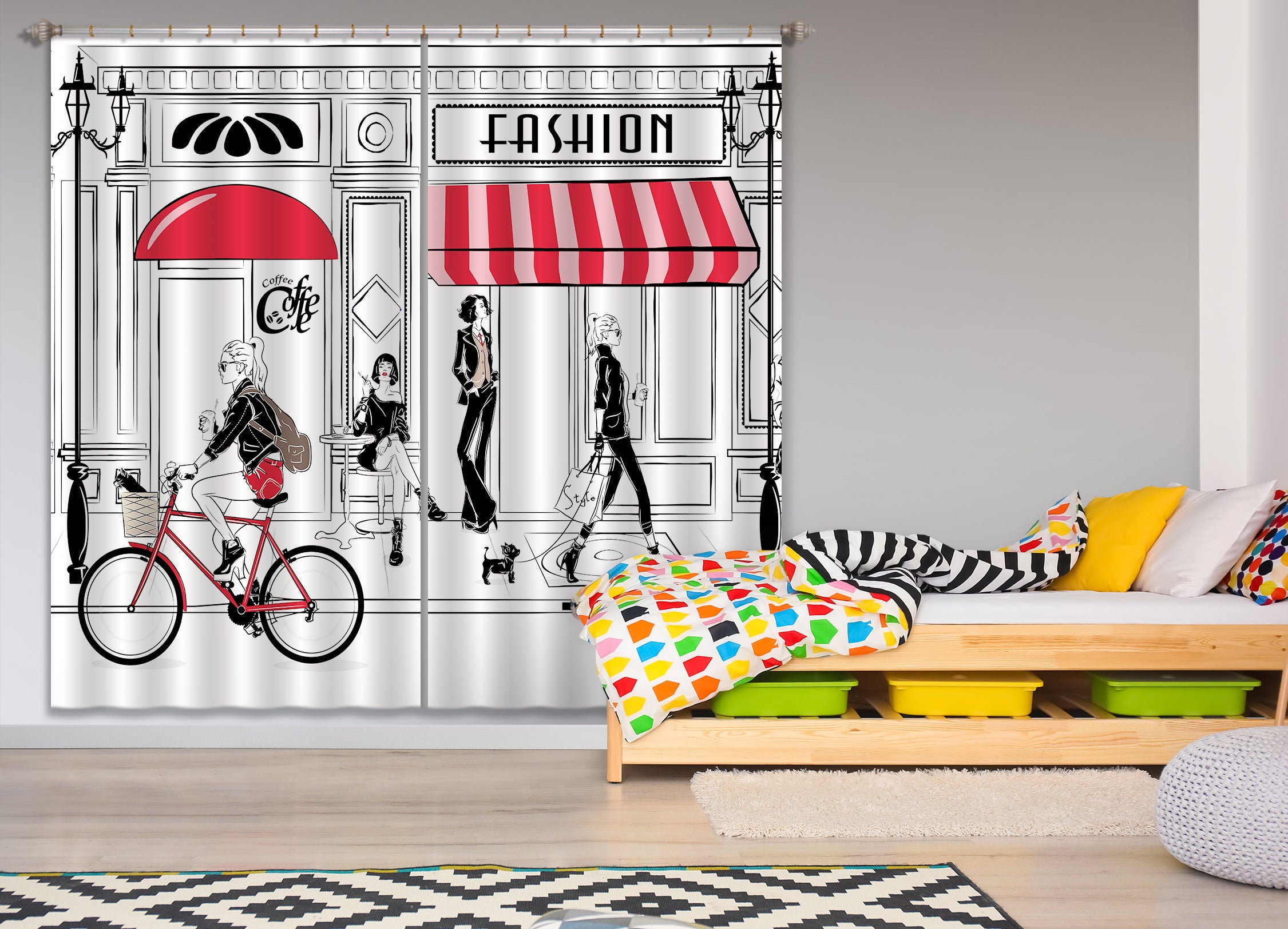 3D Shop Bike 061 Curtains Drapes