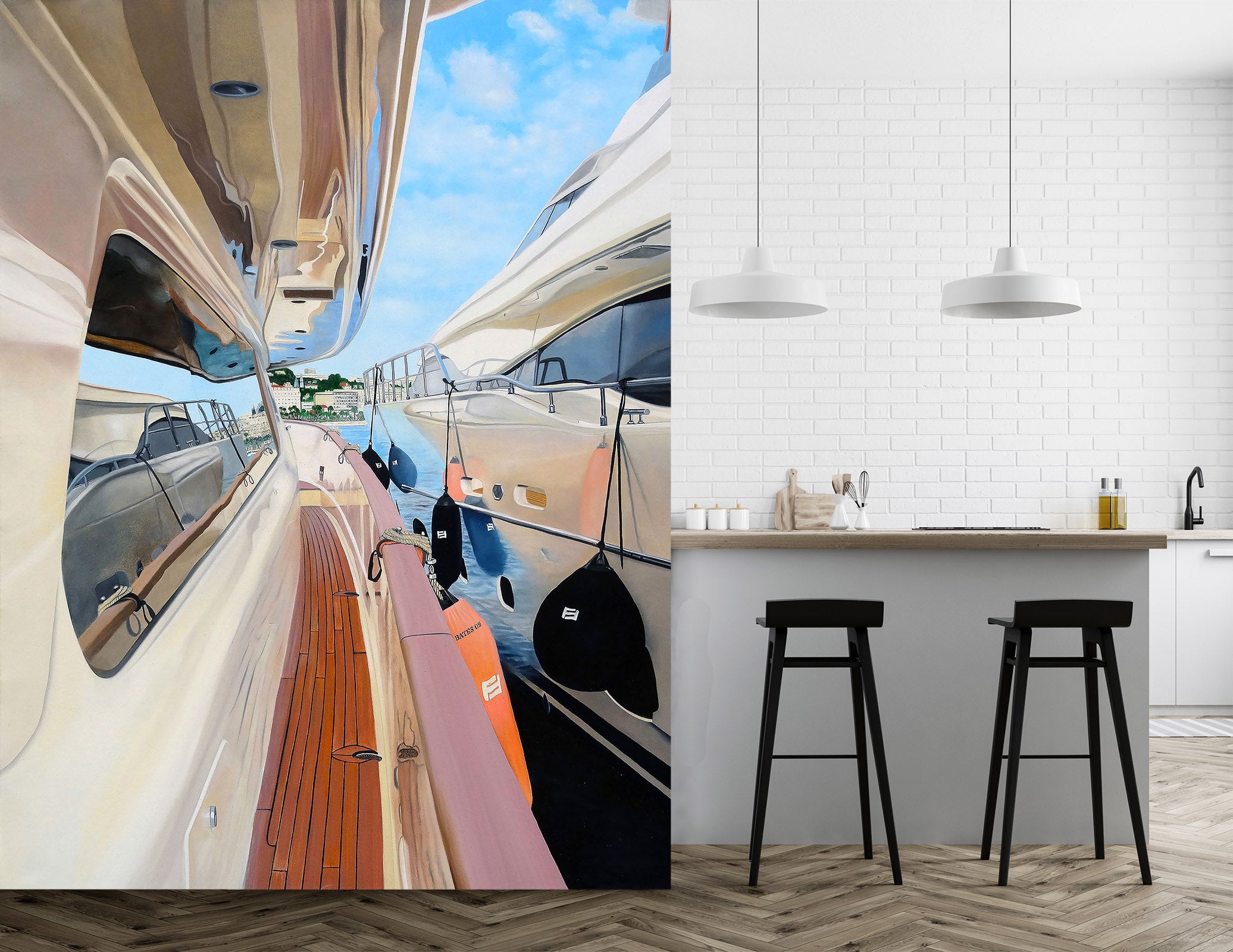 3D Ship Window 11117 Matthew Holden Bates Wall Mural Wall Murals