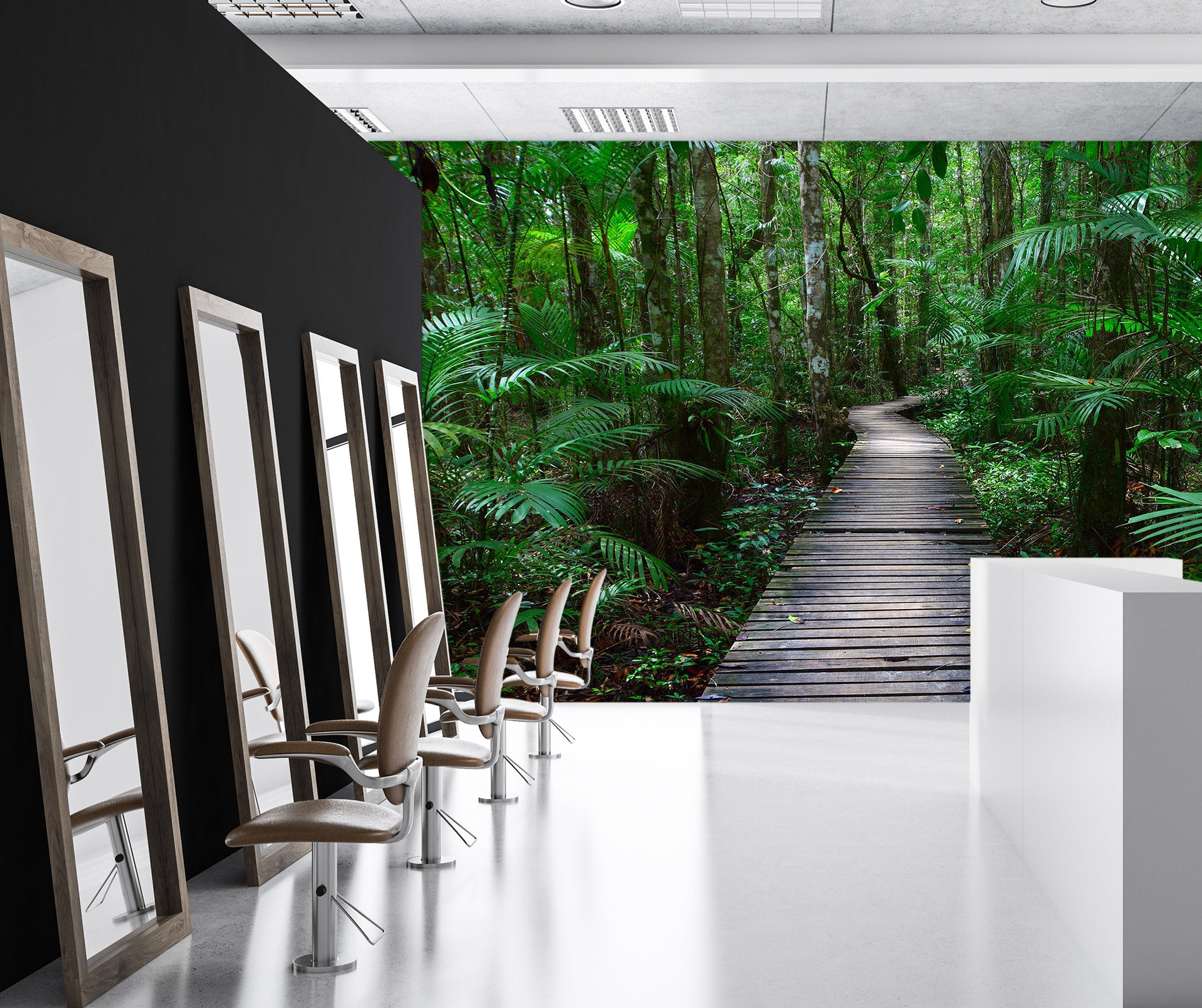 3D Wooded Path 377 Wall Murals