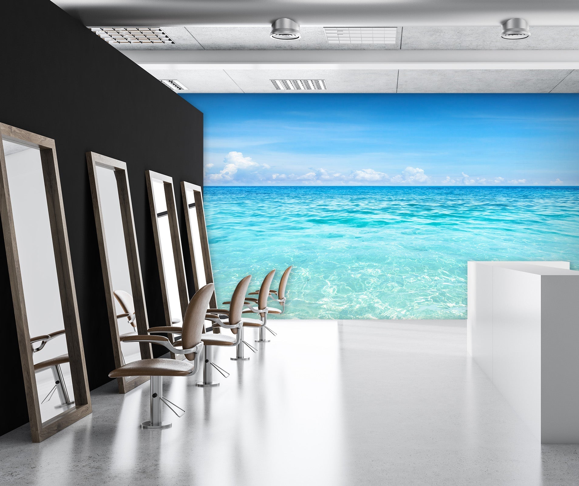 3D Sea Water Flower 081 Wall Murals Wallpaper AJ Wallpaper 2 