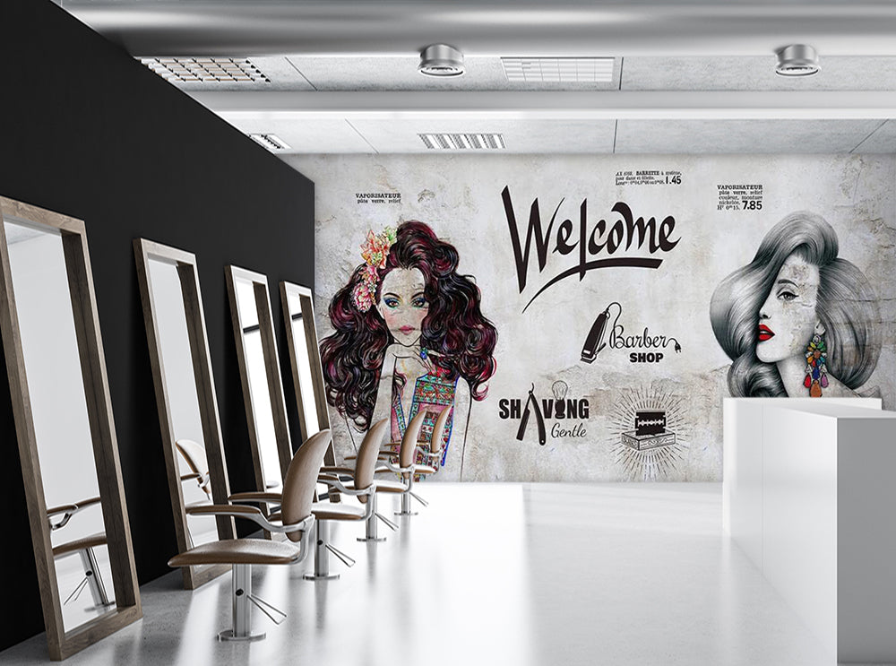 3D Flower Girl 1574 Wall Murals