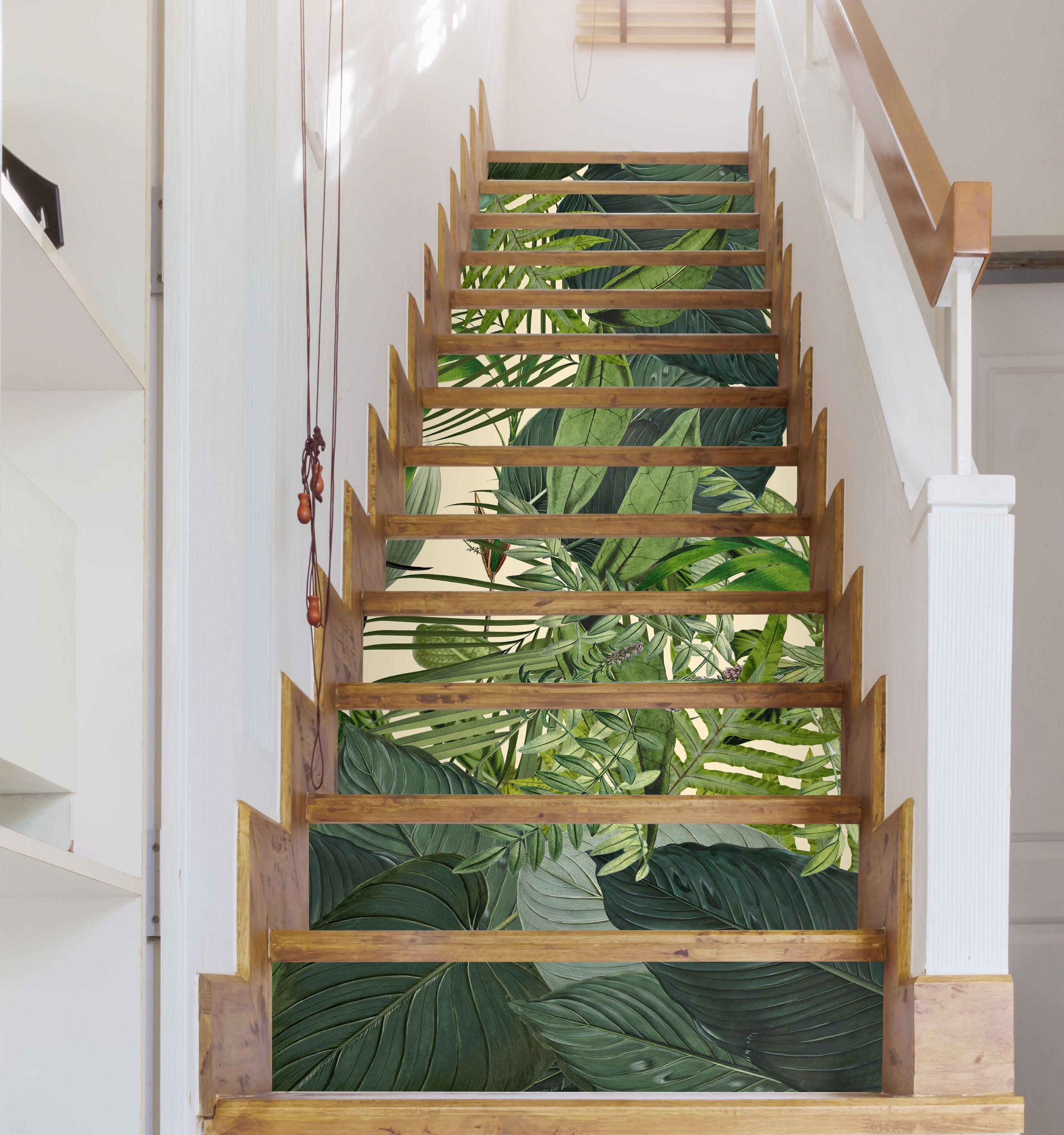 3D Jungle Leaves 109189 Andrea Haase Stair Risers