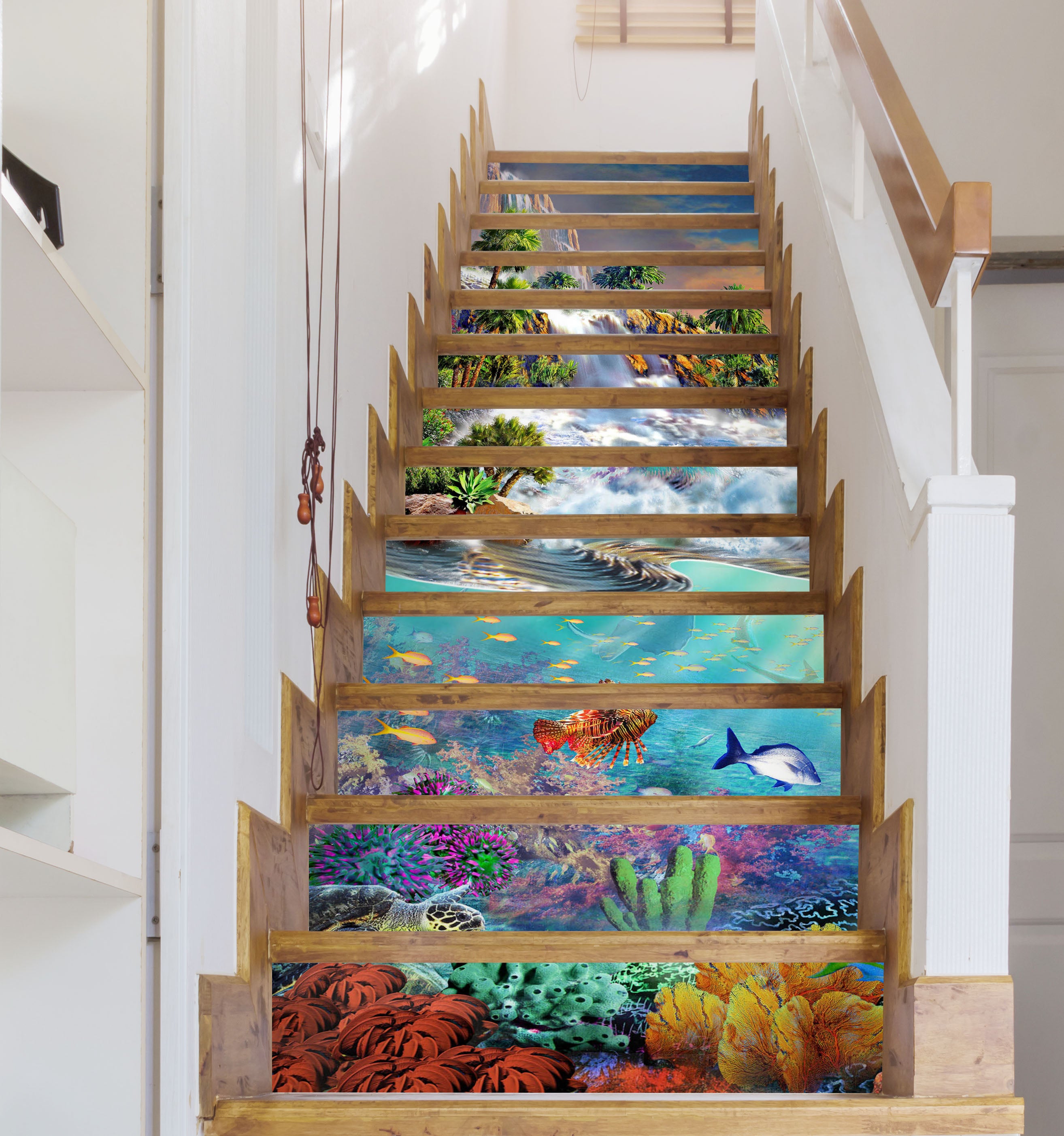 3D Underwater Coral 96167 Adrian Chesterman Stair Risers