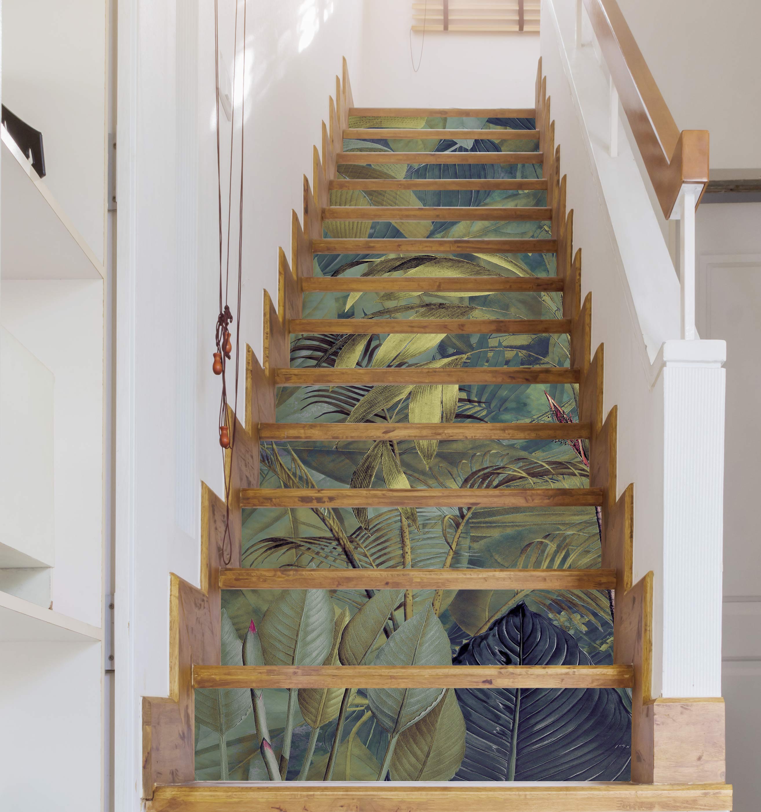 3D Grove Leaves 10483 Andrea Haase Stair Risers