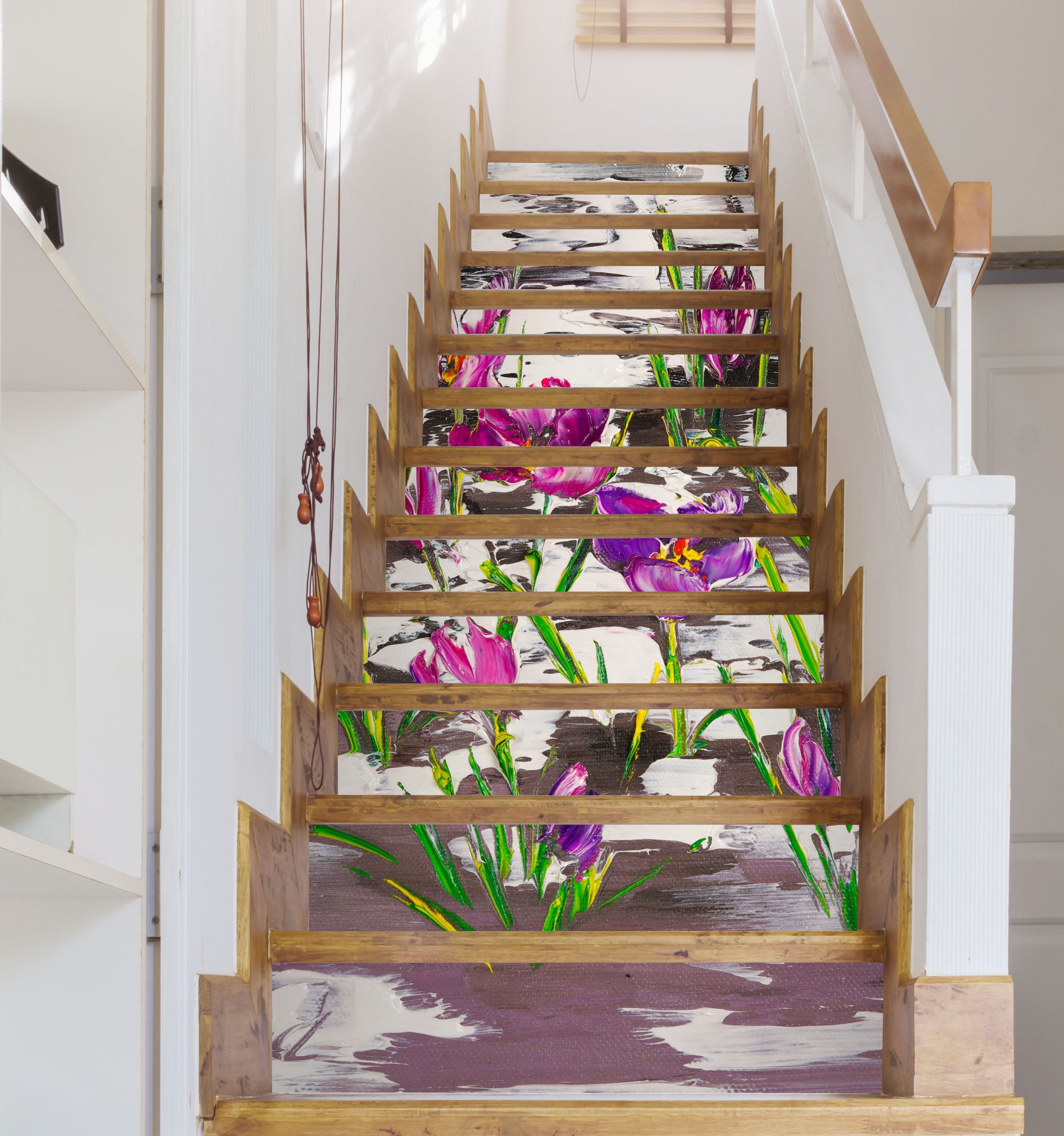 3D Flowers Grass 823 Skromova Marina Stair Risers