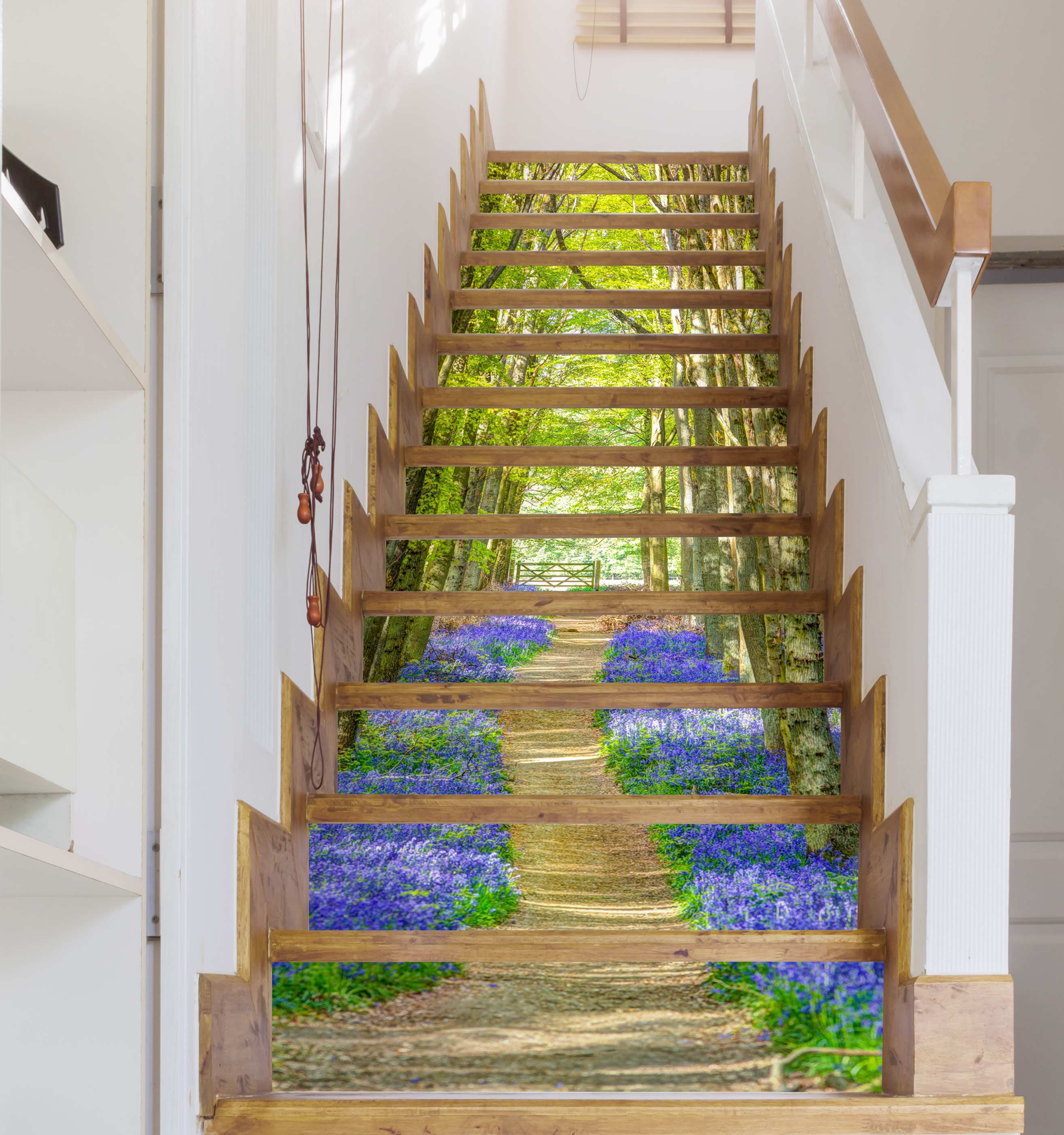 3D Woods Path Flower 10956 Assaf Frank Stair Risers