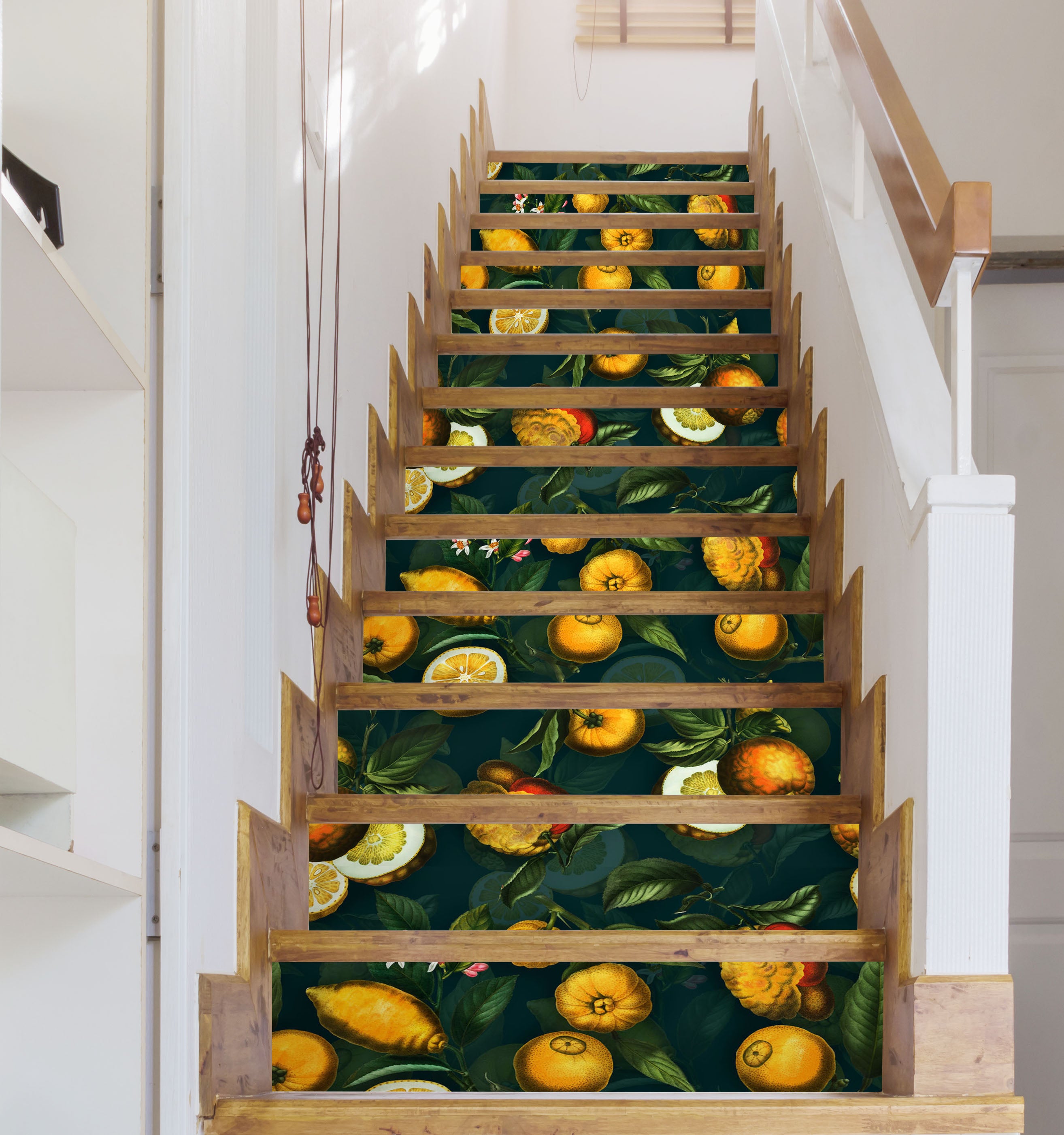 3D Fruit Leaves Pattern 10422 Uta Naumann Stair Risers