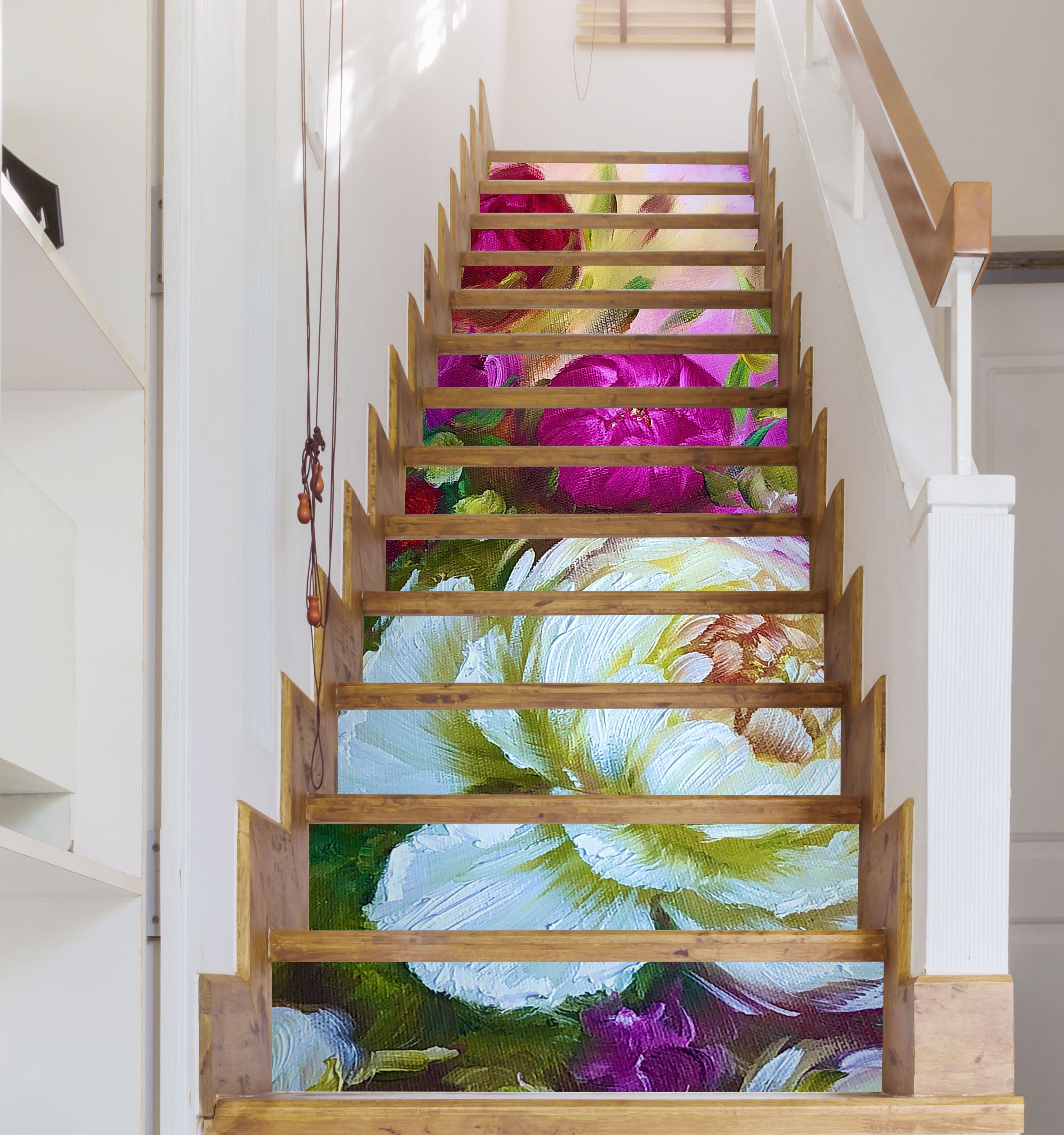 3D Blooming Flowers 2037 Skromova Marina Stair Risers
