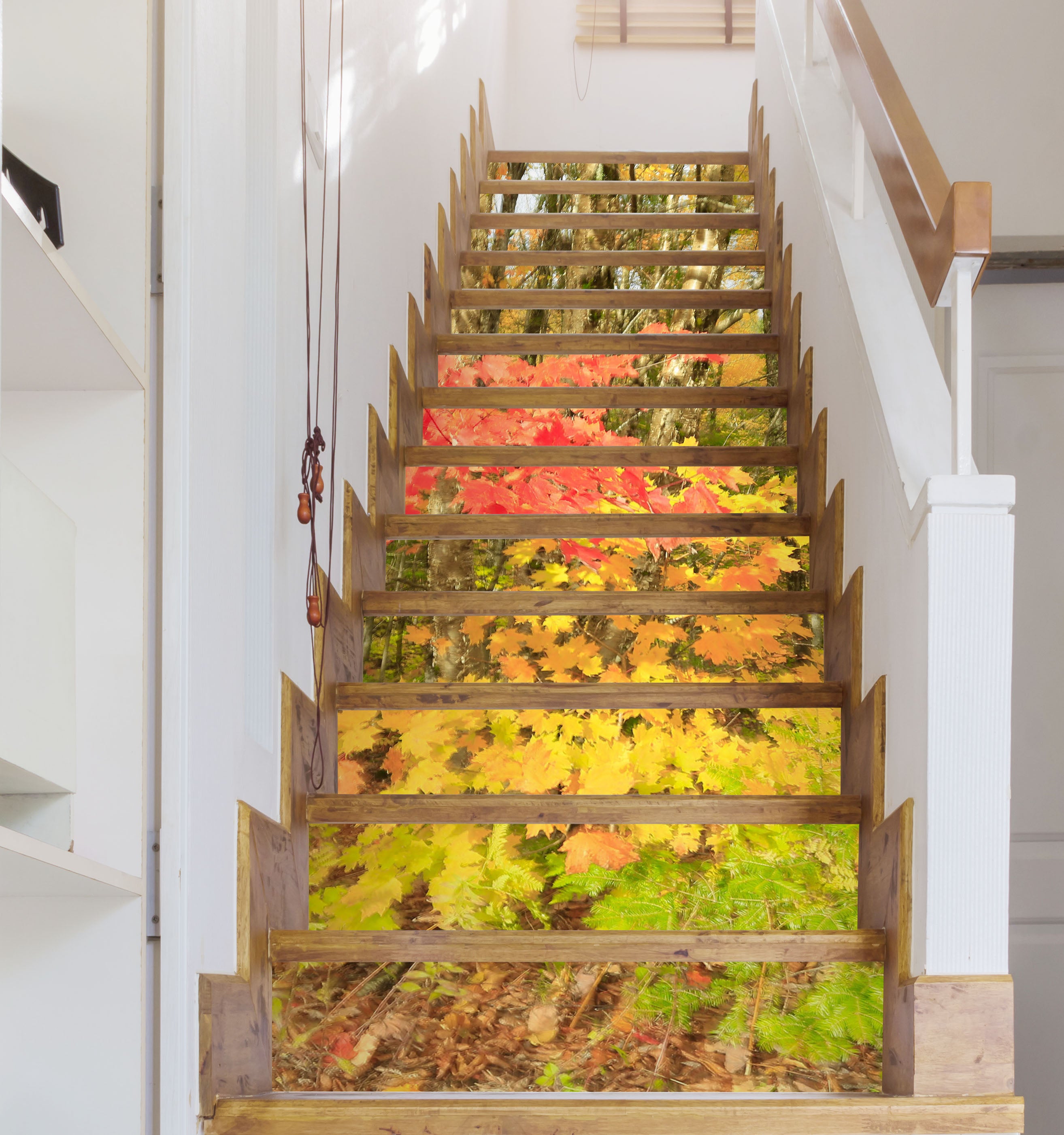 3D Leaves Foreste 9492 Kathy Barefield Stair Risers