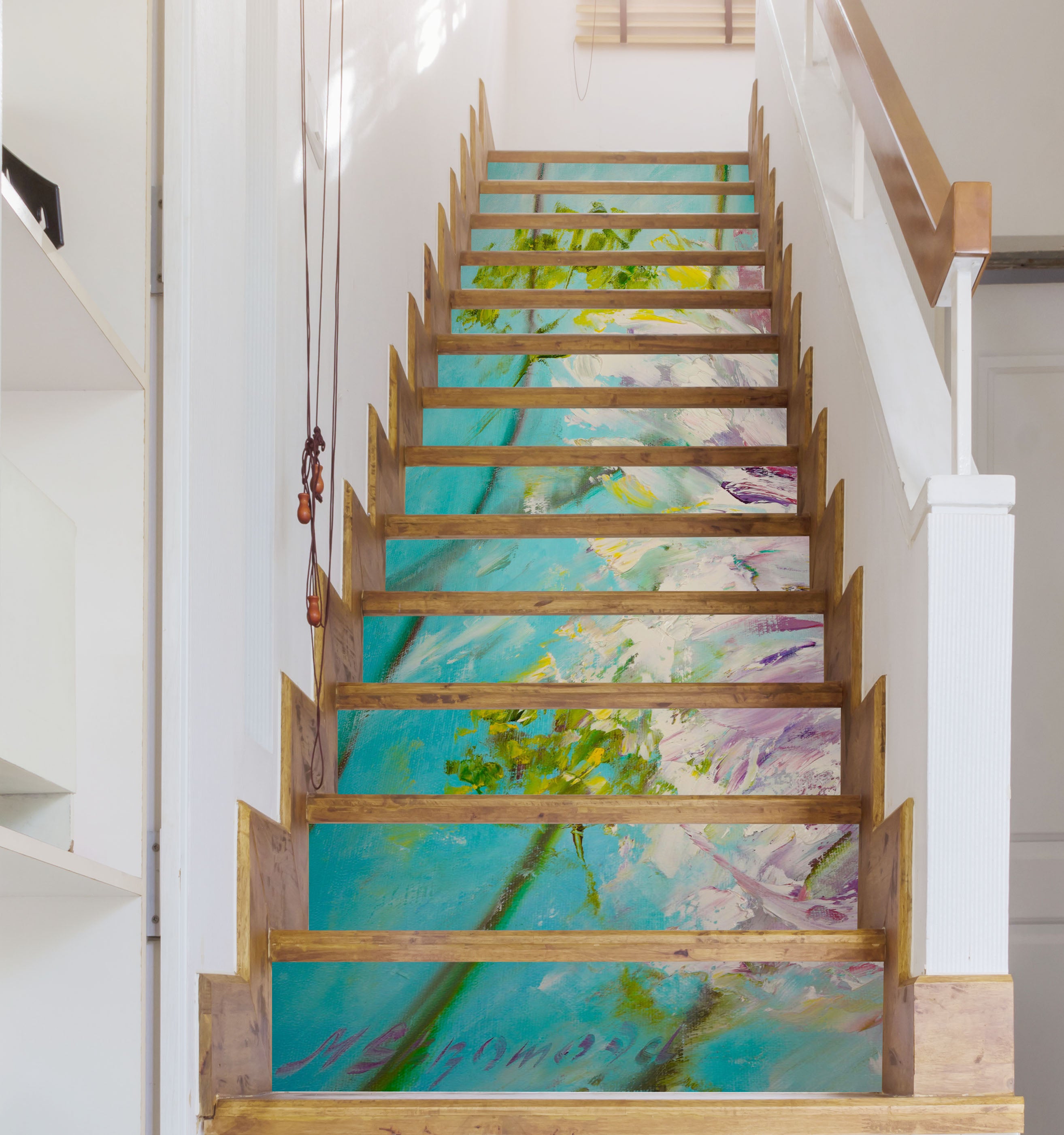 3D Flowery Green Grass 2142 Skromova Marina Stair Risers