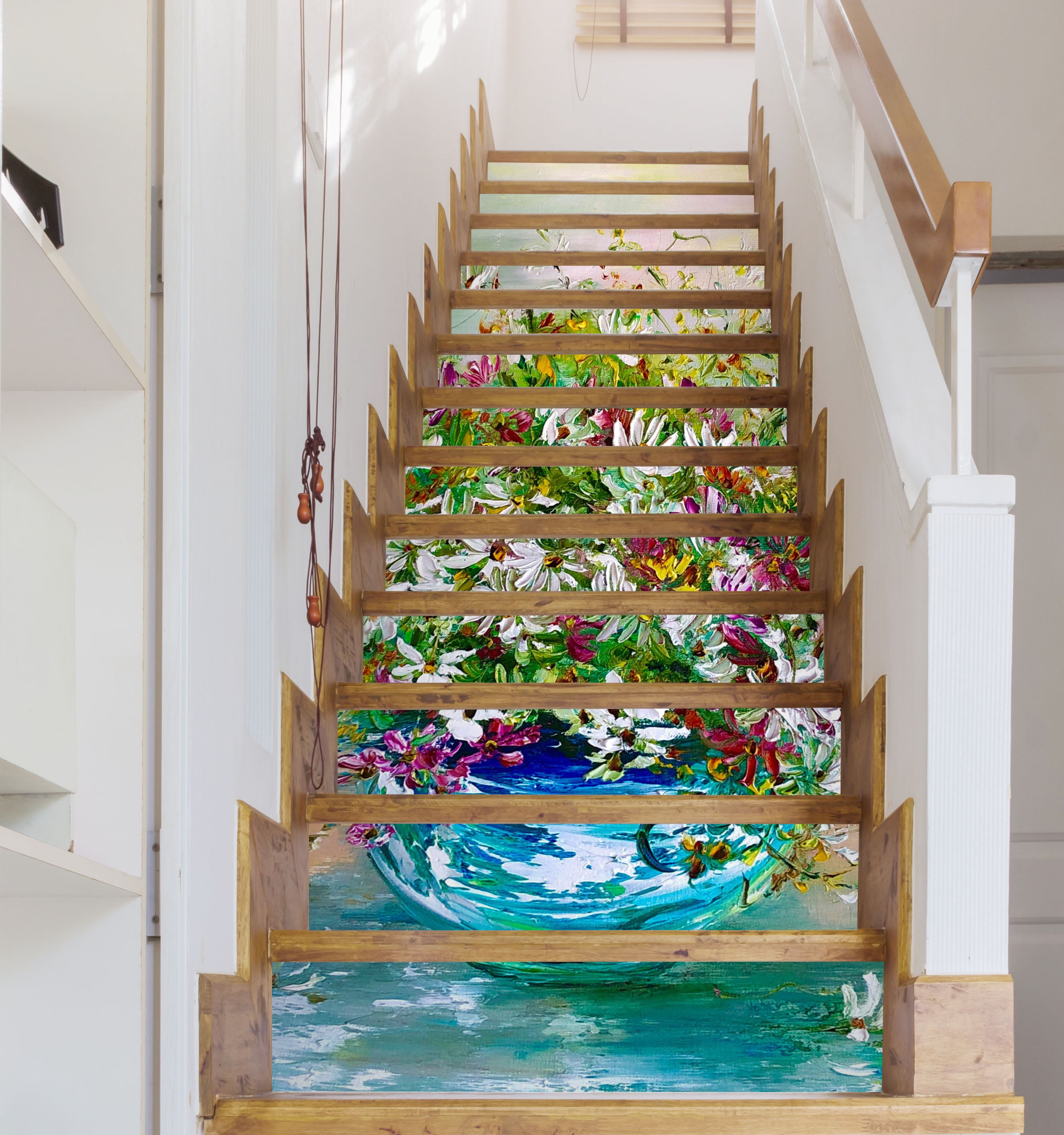 3D Beautiful Bouquet 2173 Skromova Marina Stair Risers