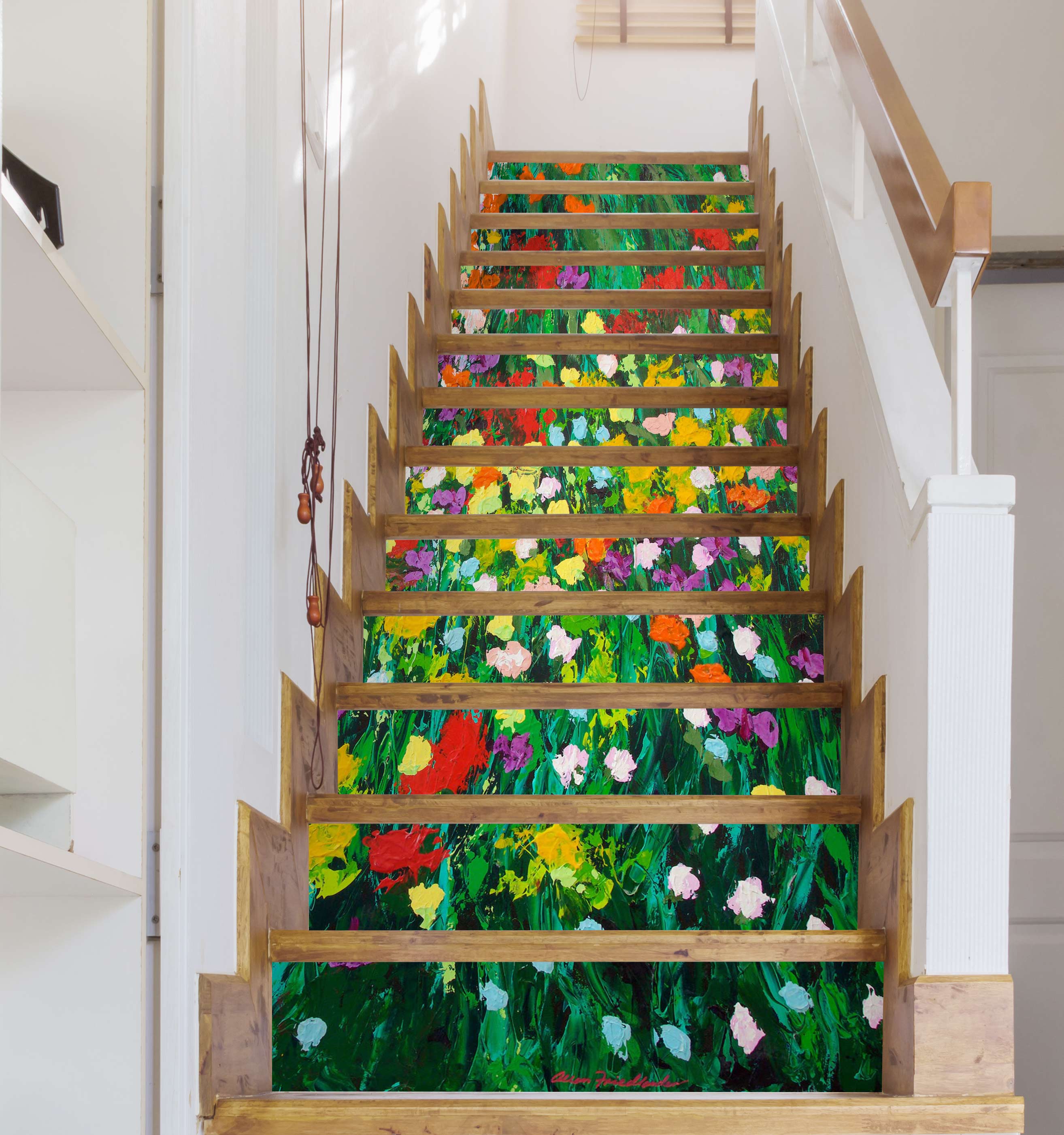 3D Flowers Colorful 89130 Allan P. Friedlander Stair Risers