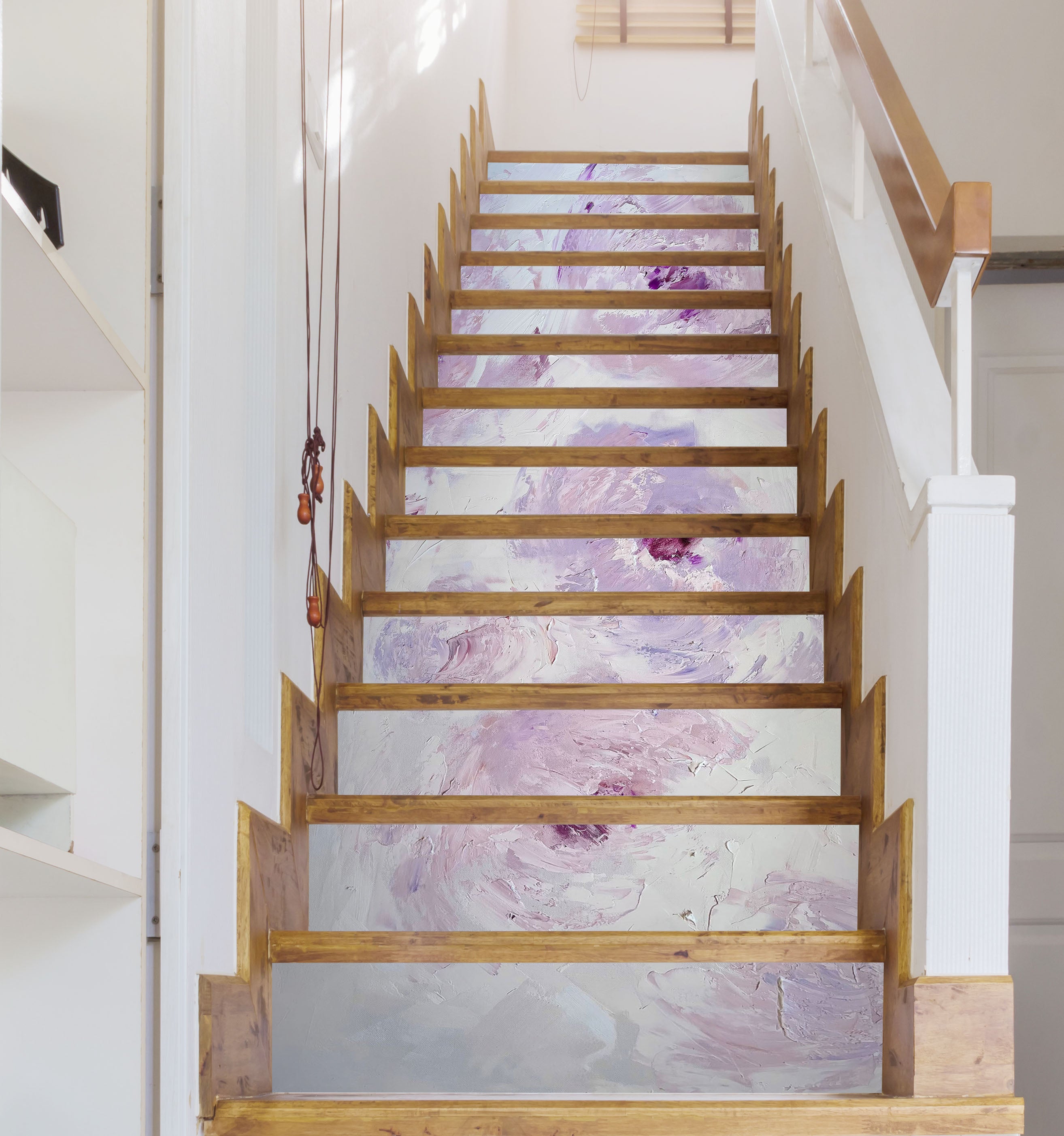 3D Pink Flower 3912 Skromova Marina Stair Risers