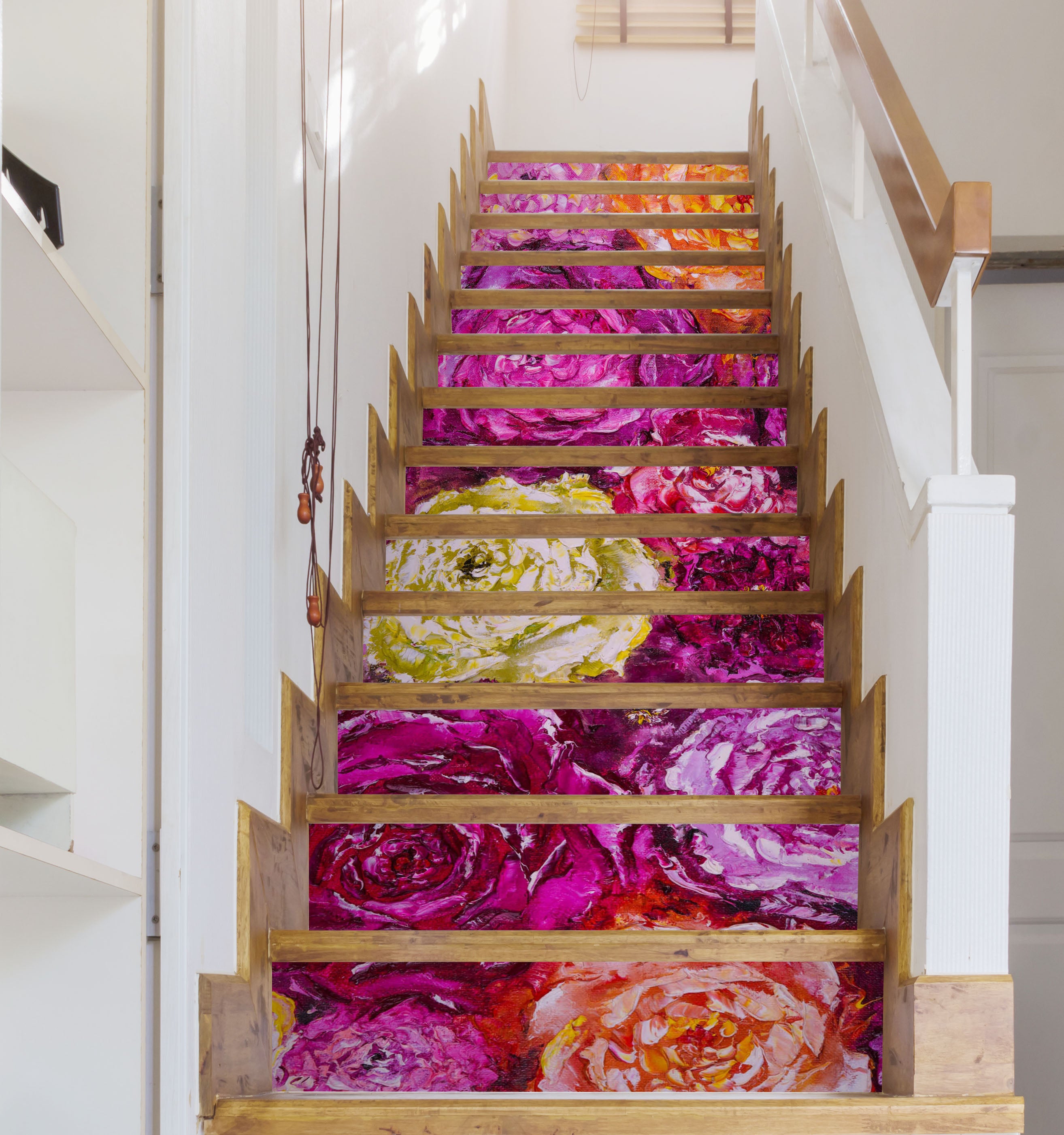 3D Bright Flowers 2195 Skromova Marina Stair Risers