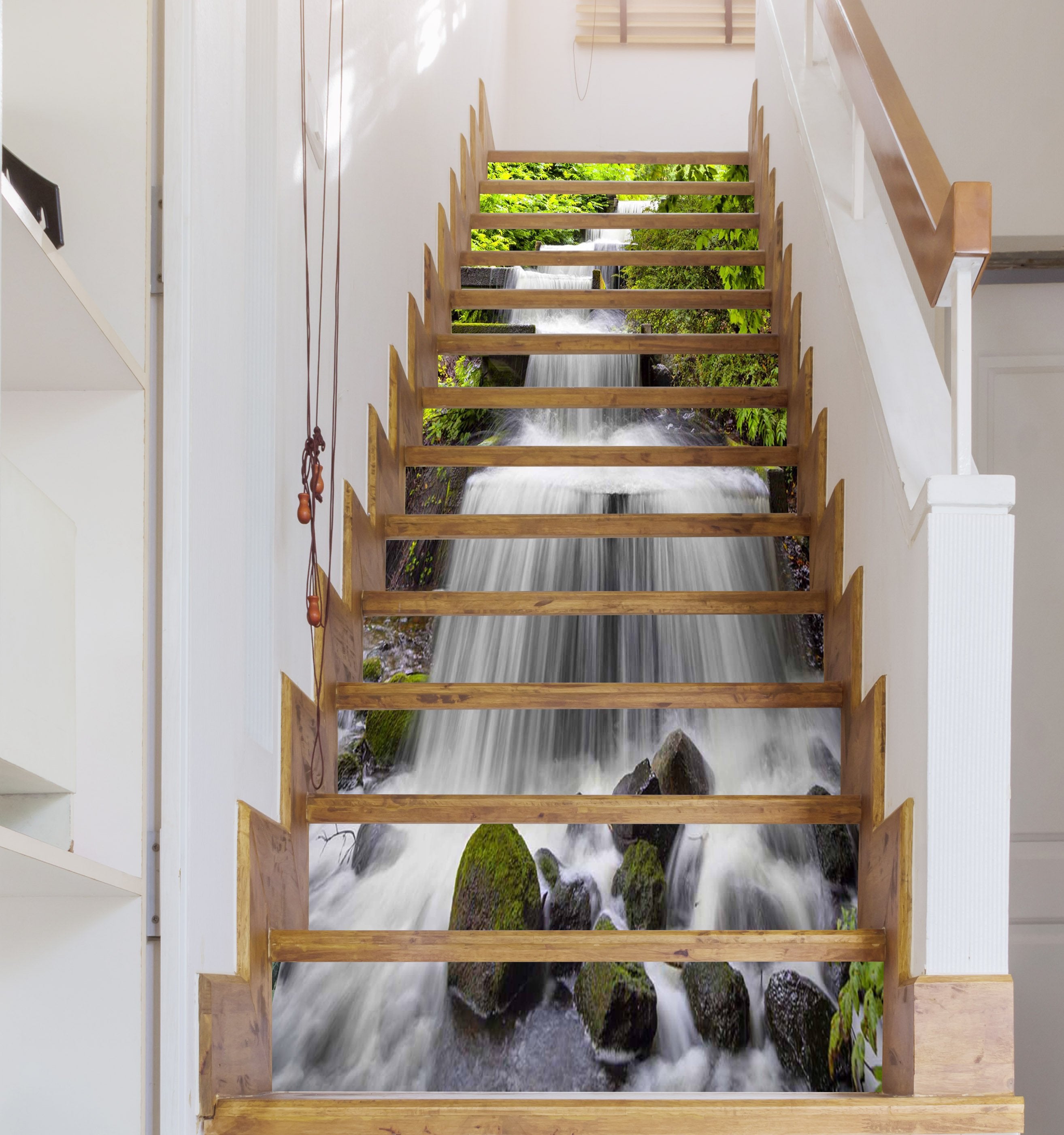 3D Beautiful River 1112 Stair Risers Wallpaper AJ Wallpaper 