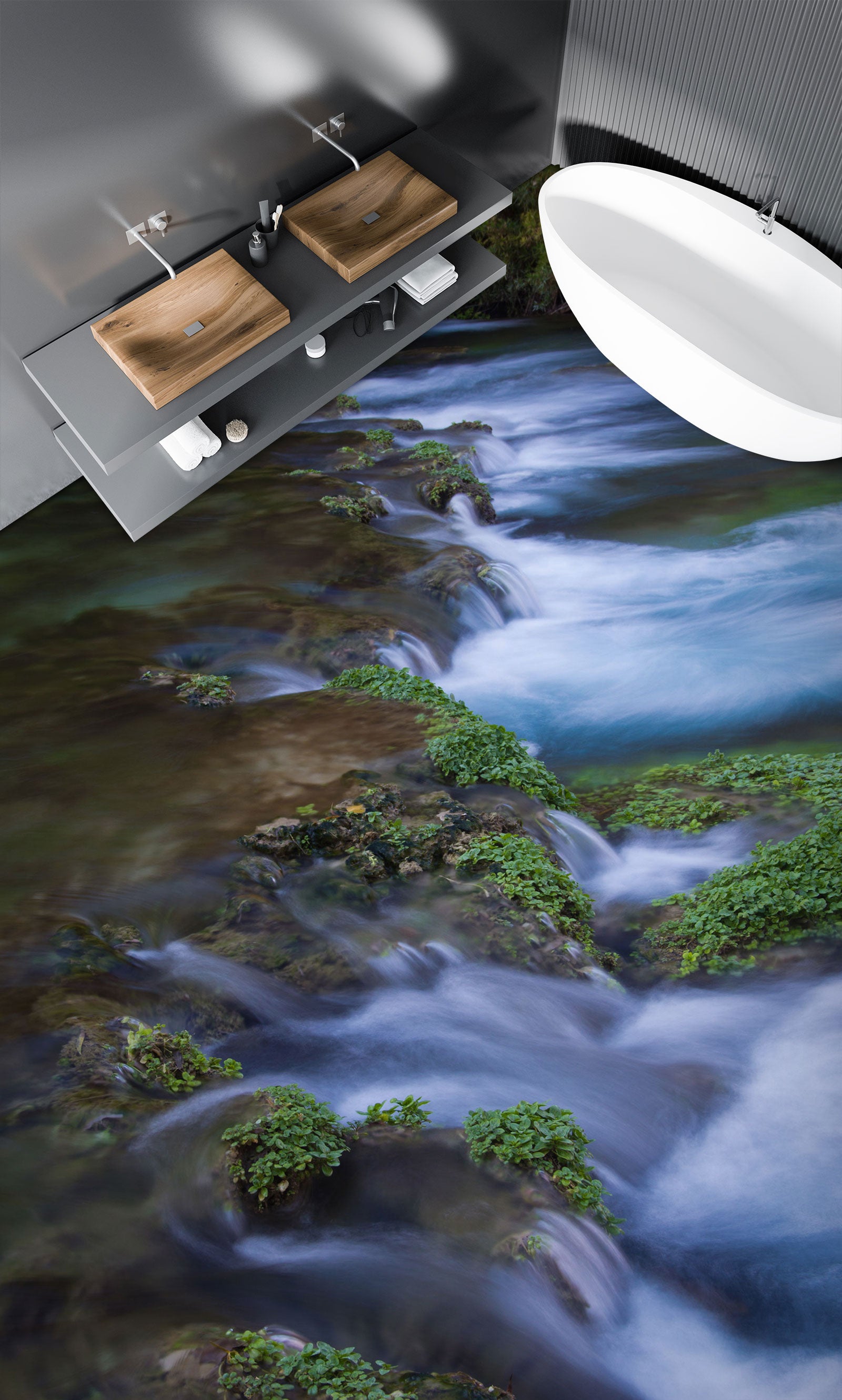 3D Turbulent Water 693 Floor Mural  Wallpaper Murals Rug & Mat Print Epoxy waterproof bath floor