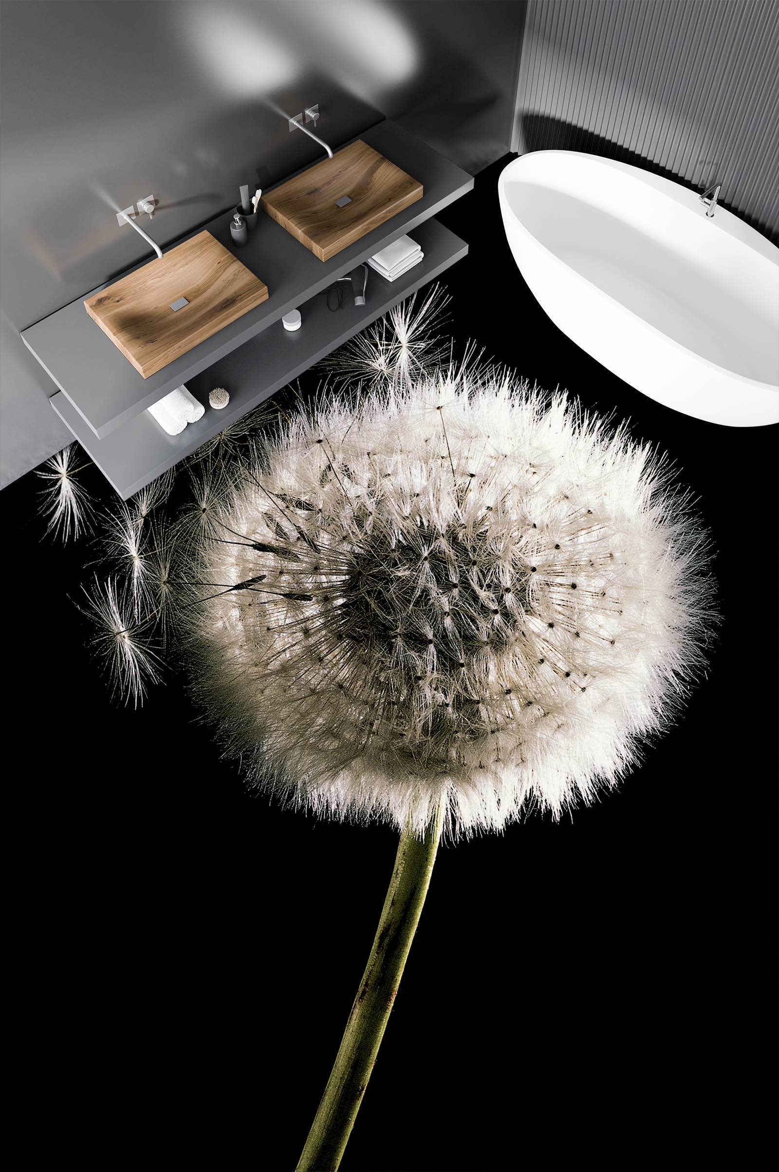 3D Hopeful Dandelion 1305 Floor Mural  Wallpaper Murals Self-Adhesive Removable Print Epoxy