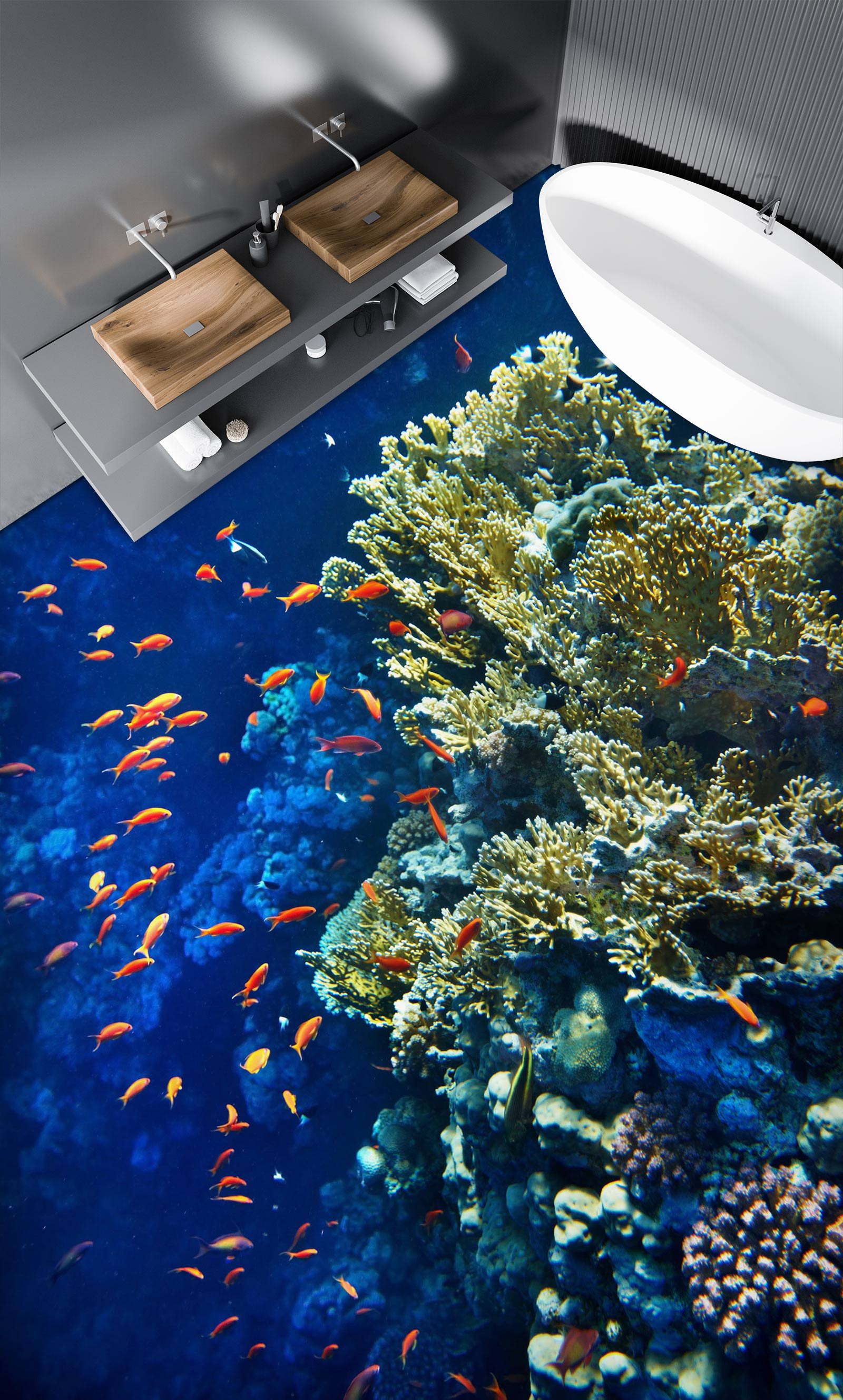3D Ancient Coral 692 Floor Mural  Wallpaper Murals Rug & Mat Print Epoxy waterproof bath floor