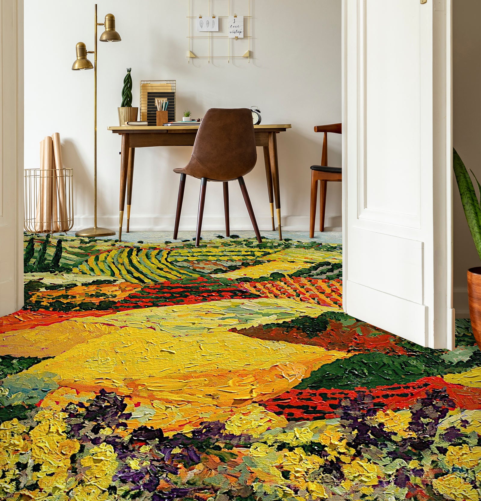 3D Color Field Painting 9529 Allan P. Friedlander Floor Mural  Wallpaper Murals Self-Adhesive Removable Print Epoxy