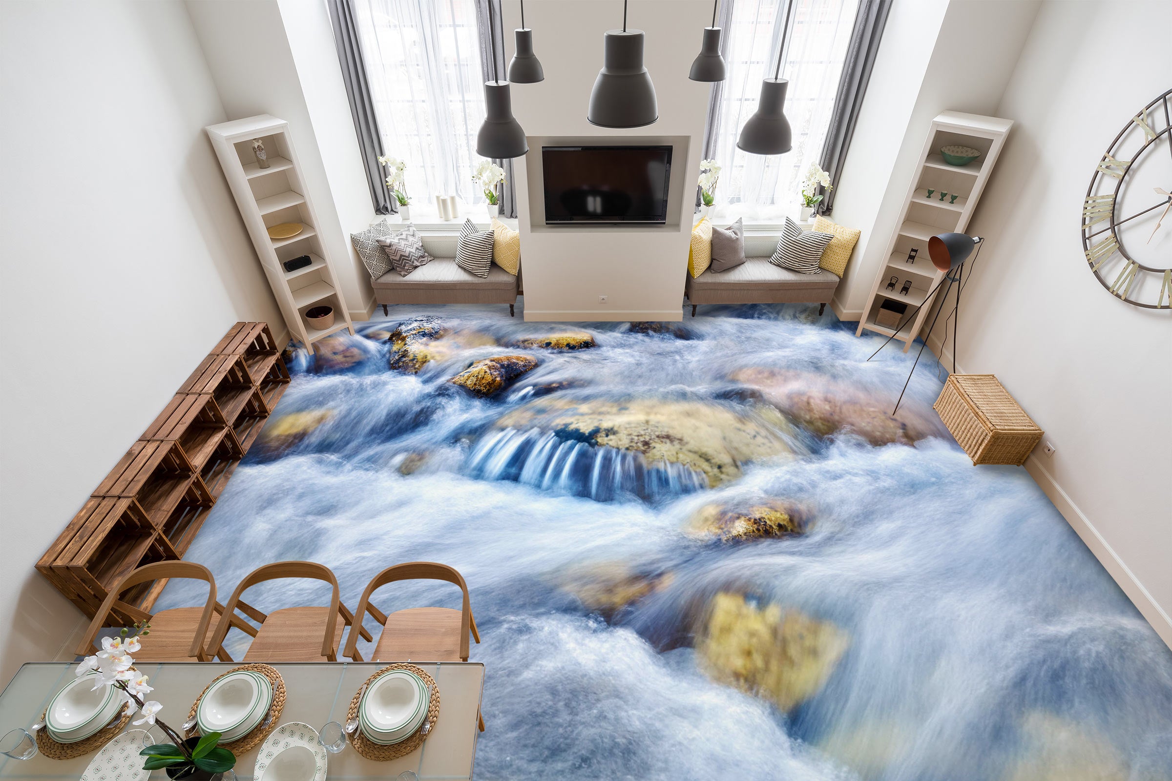 3D Gentle Water Memory 1066 Floor Mural  Wallpaper Murals Self-Adhesive Removable Print Epoxy