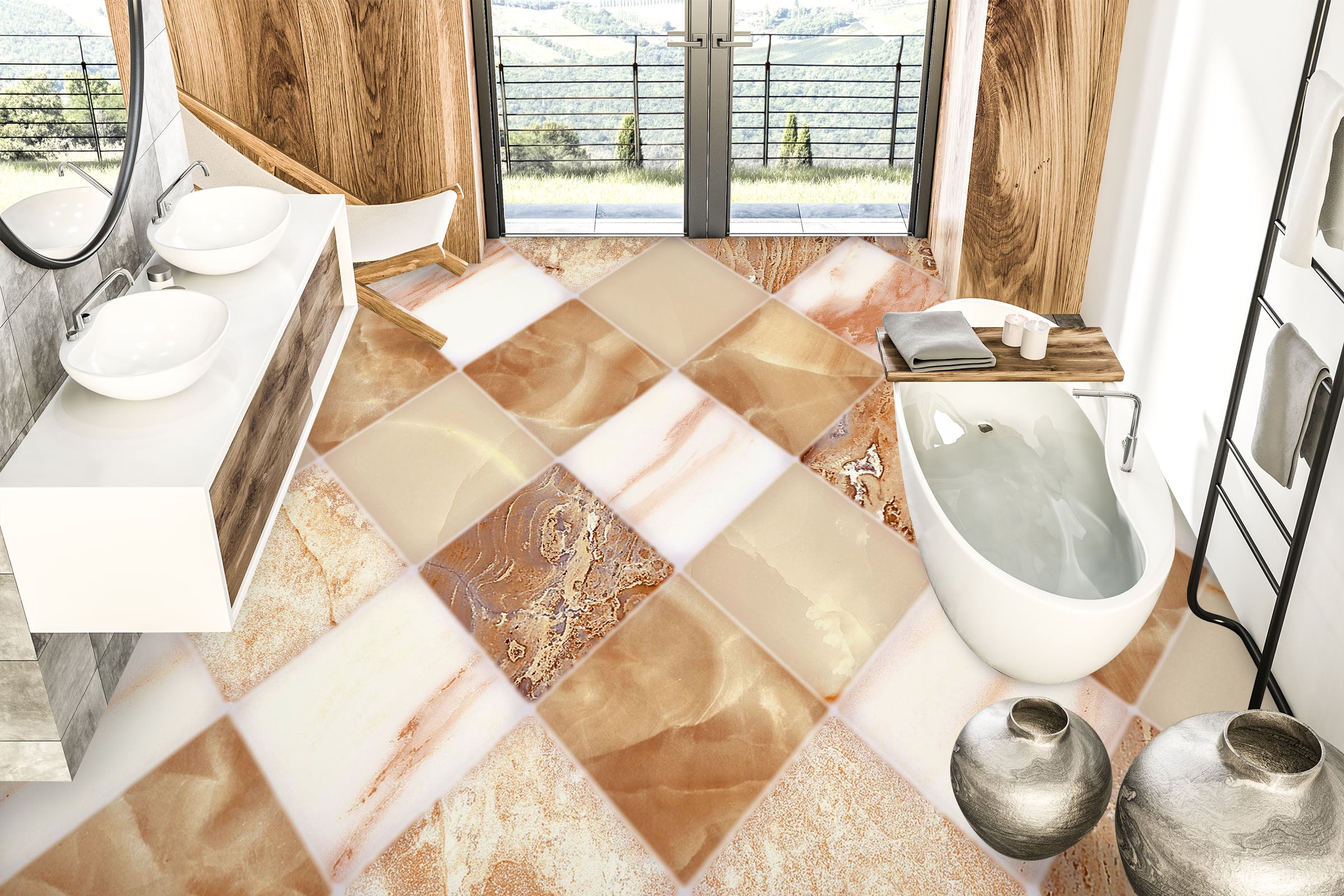 3D Senior Diamonds 086 Floor Mural  Wallpaper Murals Rug & Mat Print Epoxy waterproof bath floor