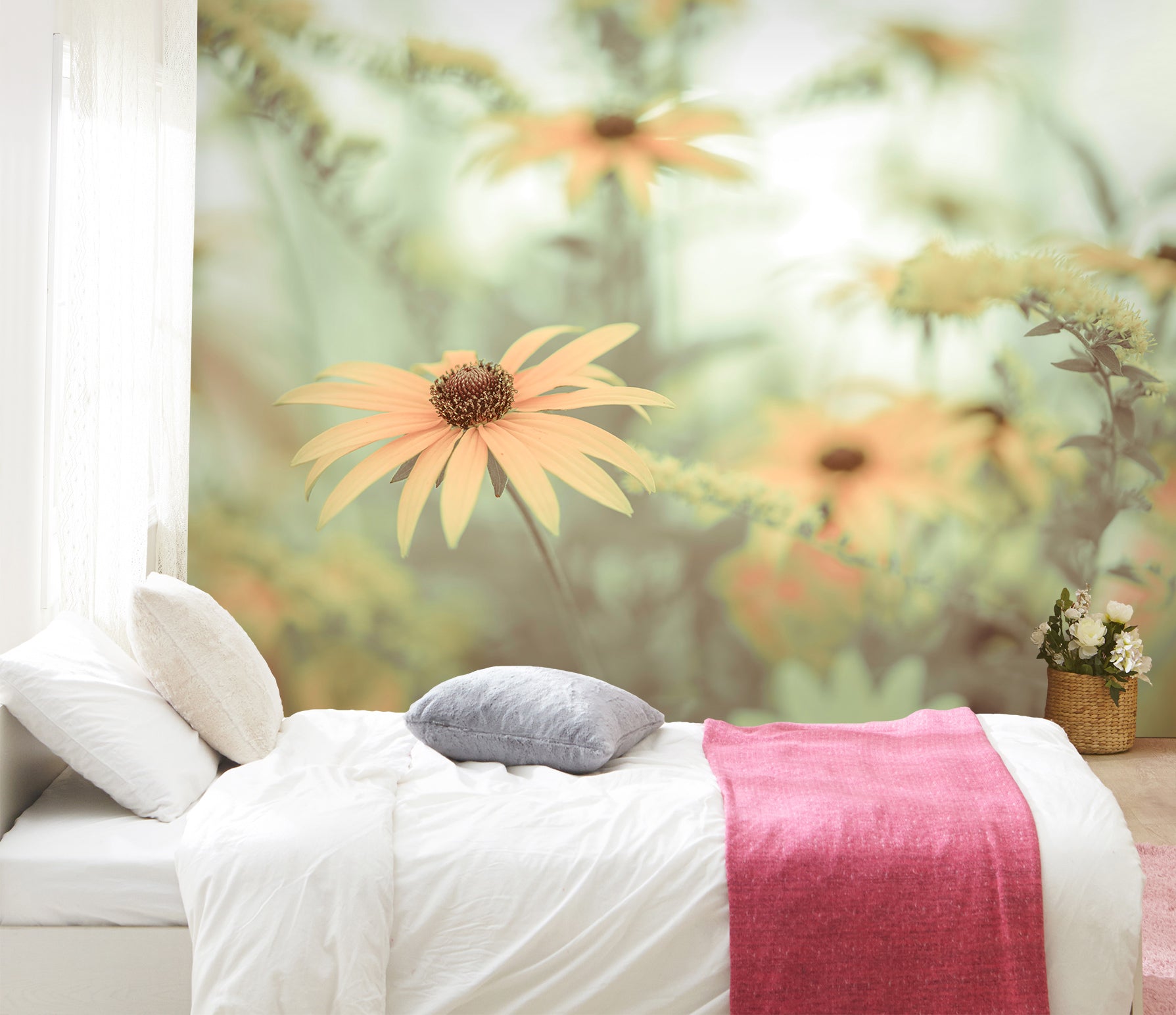 3D Orange Daisy 6214 Assaf Frank Wall Mural Wall Murals