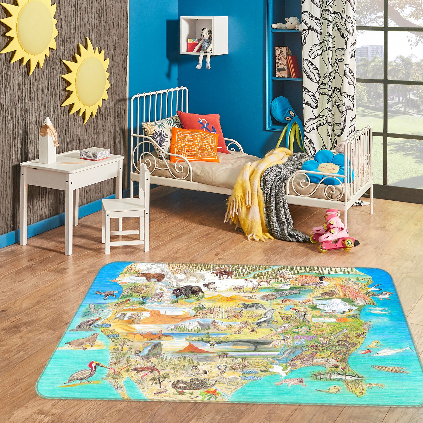 3D Cute Animal 1514 Michael Sewell Rug Non Slip Rug Mat