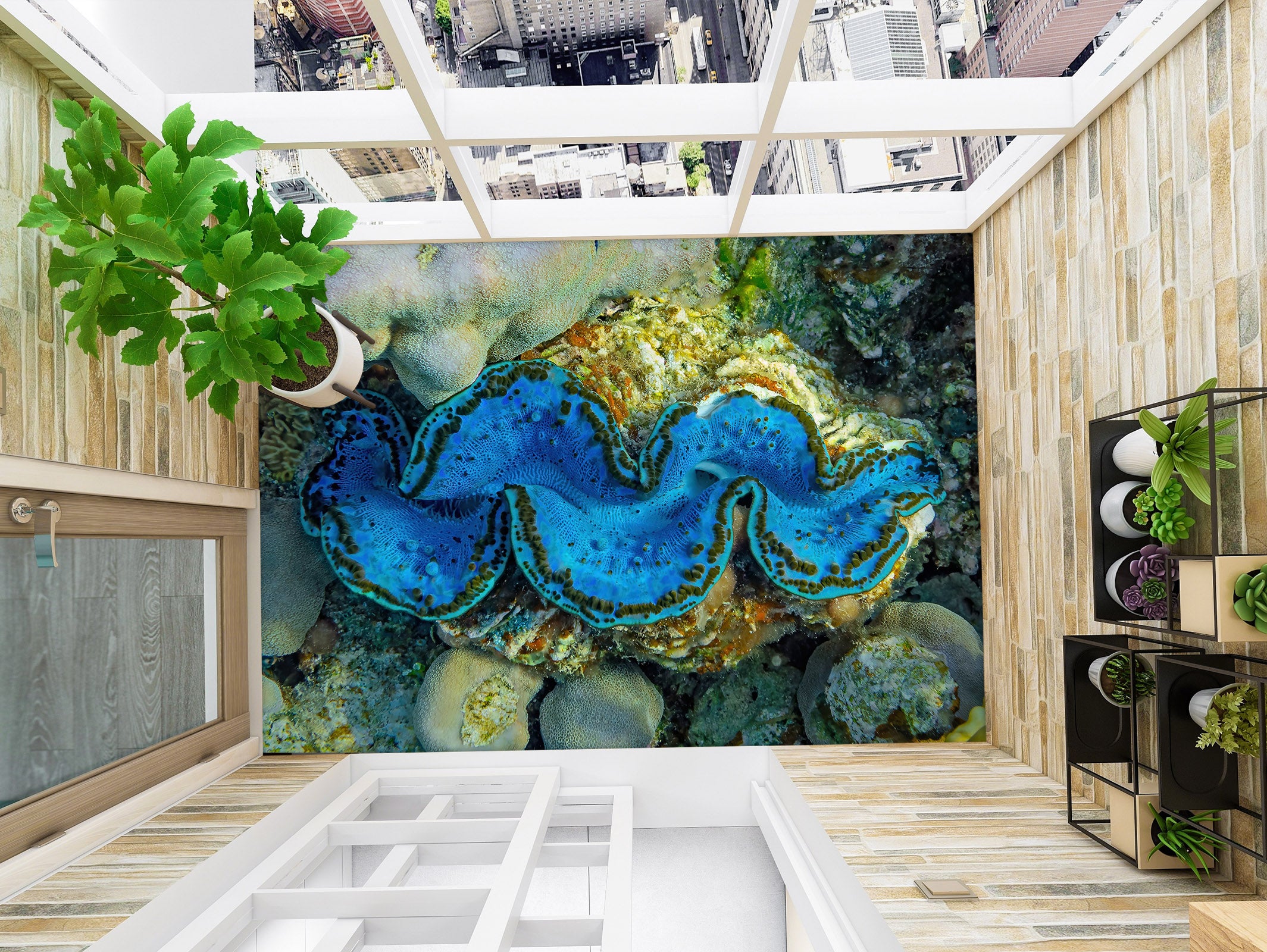 3D Abstract Blue River 835 Floor Mural  Wallpaper Murals Rug & Mat Print Epoxy waterproof bath floor