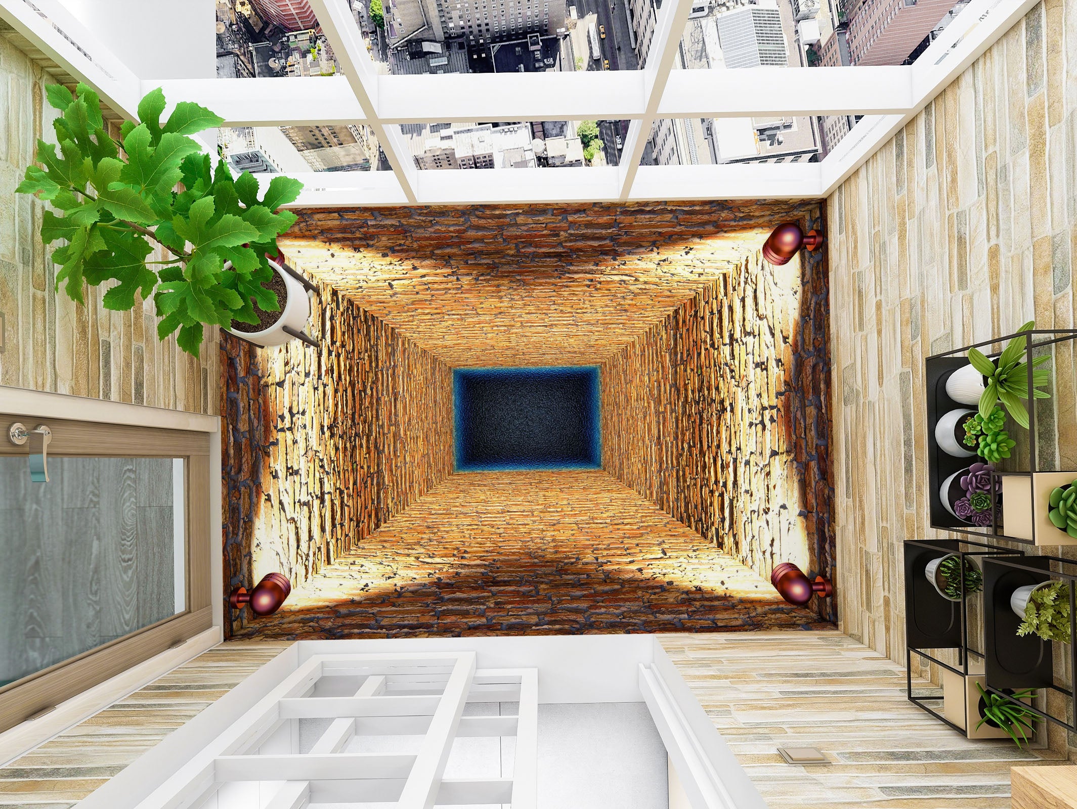 3D Deep Space 356 Floor Mural  Wallpaper Murals Rug & Mat Print Epoxy waterproof bath floor