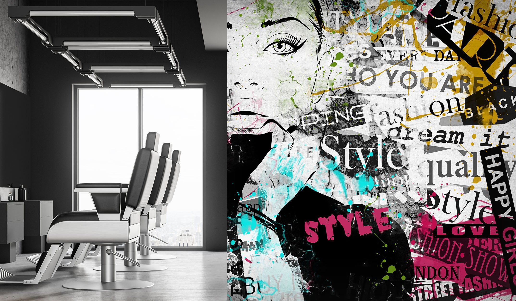 3D Painted Girl 381 Wall Murals