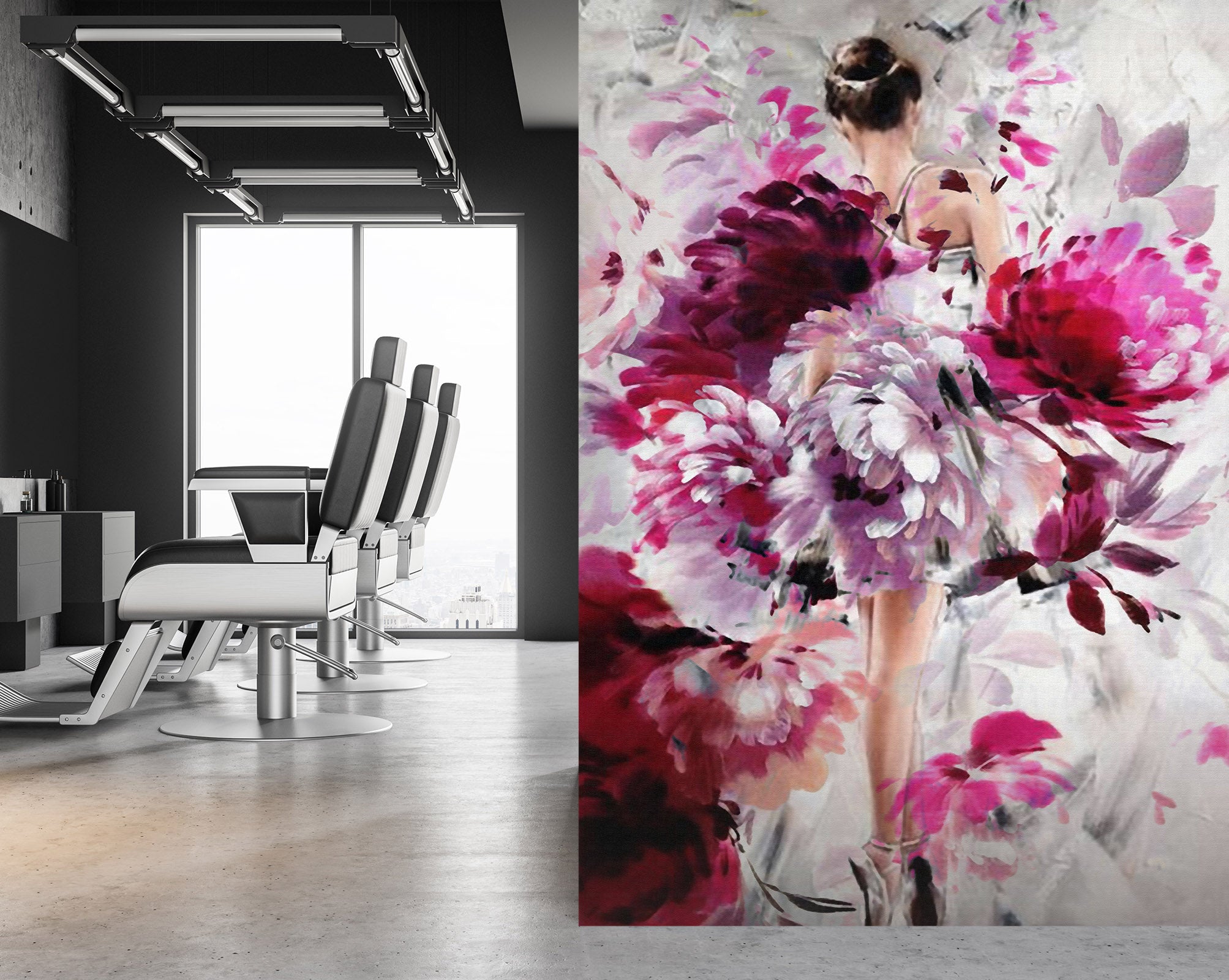 3D Colored Flowers 362 Wall Murals