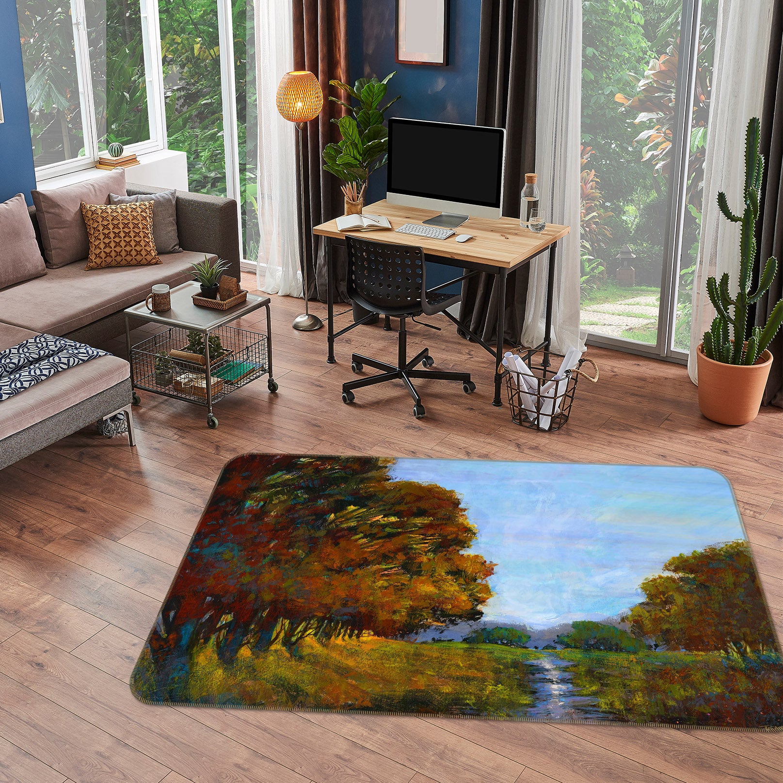 3D Forest 113 Michael Tienhaara Rug Non Slip Rug Mat