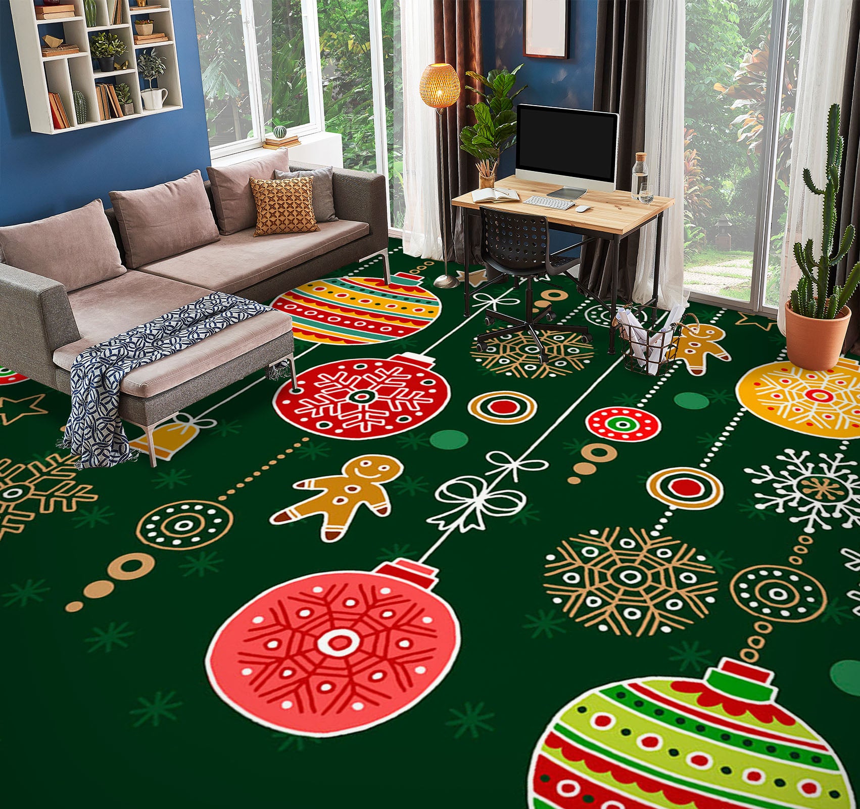 3D Festive Pattern Design 1295 Floor Mural  Wallpaper Murals Self-Adhesive Removable Print Epoxy