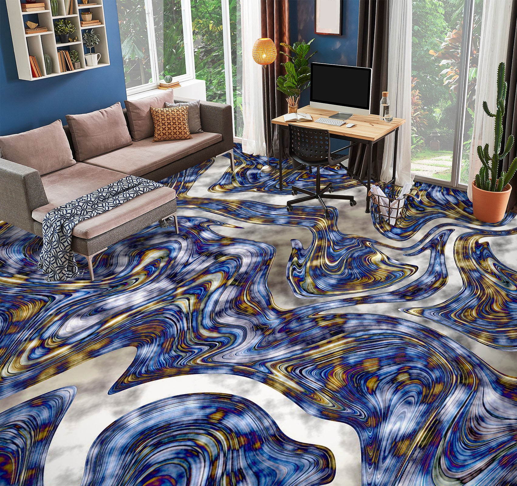 3D Abstract Context 854 Floor Mural  Wallpaper Murals Rug & Mat Print Epoxy waterproof bath floor