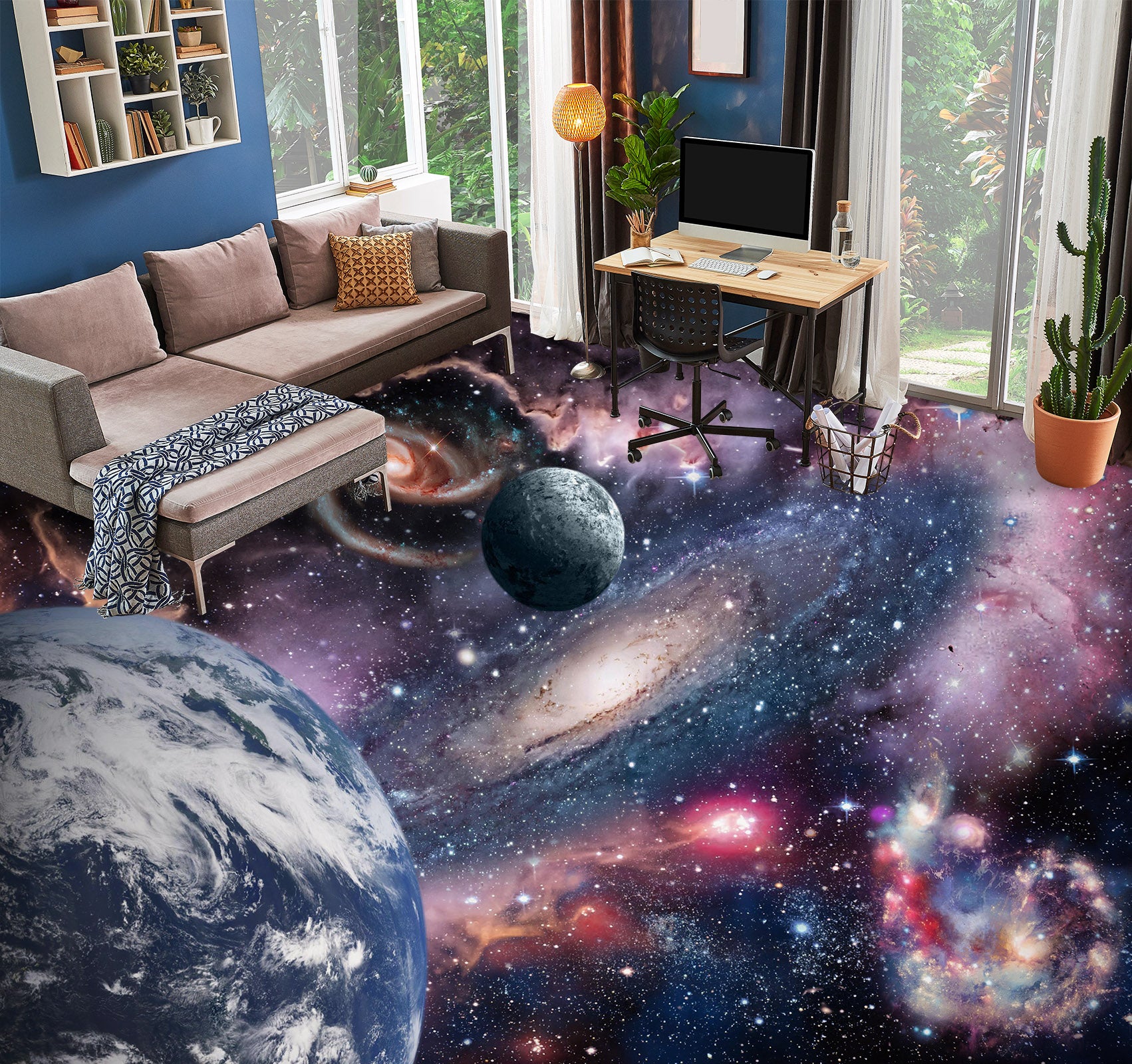 3D An Attractive Universe 311 Floor Mural  Wallpaper Murals Rug & Mat Print Epoxy waterproof bath floor