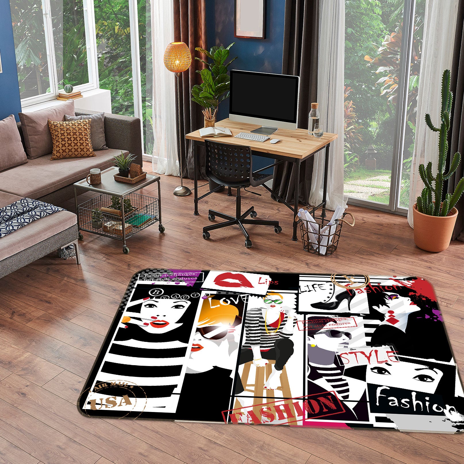 3D Poster Modeling 1038 Non Slip Rug Mat