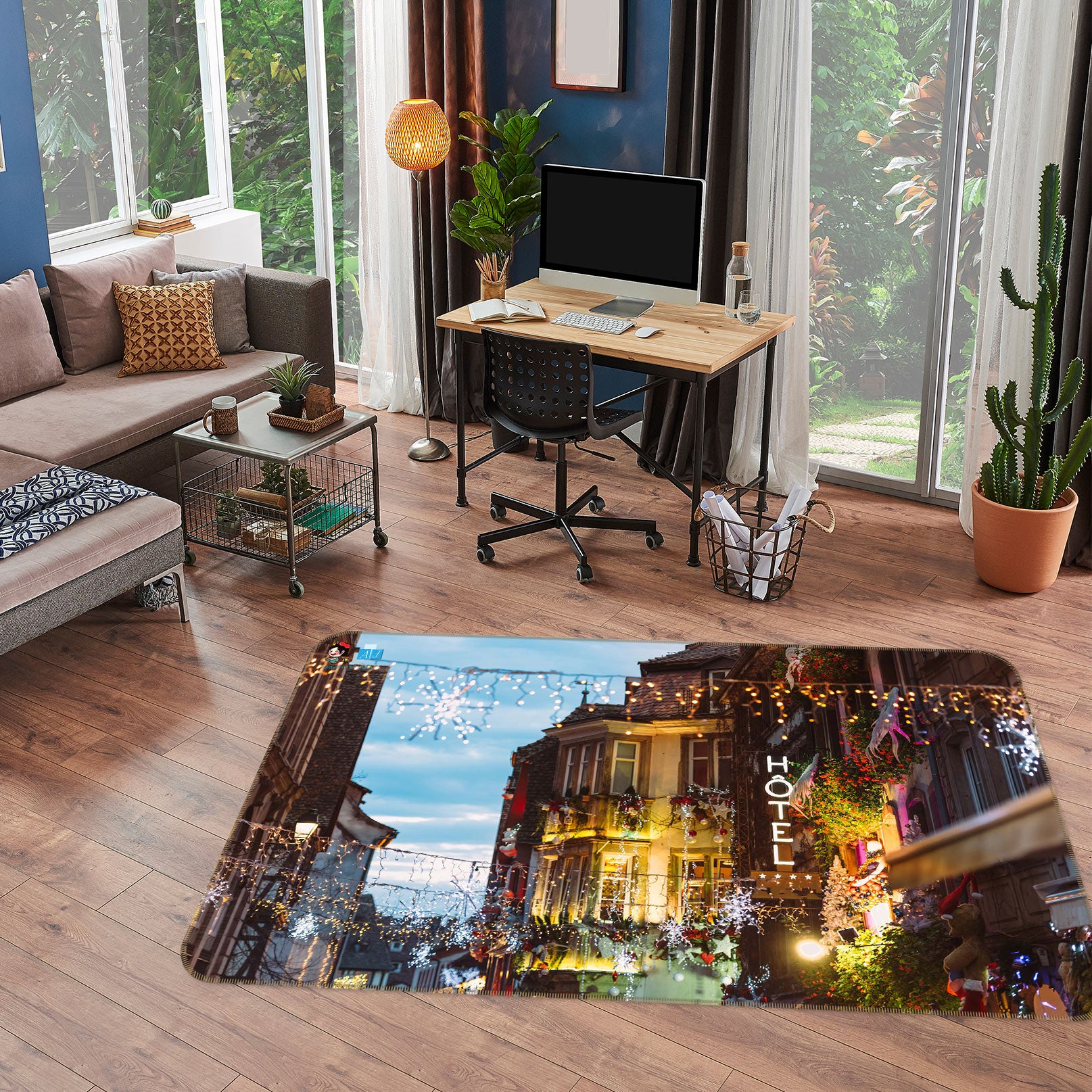 3D Light House 56121 Christmas Non Slip Rug Mat Xmas