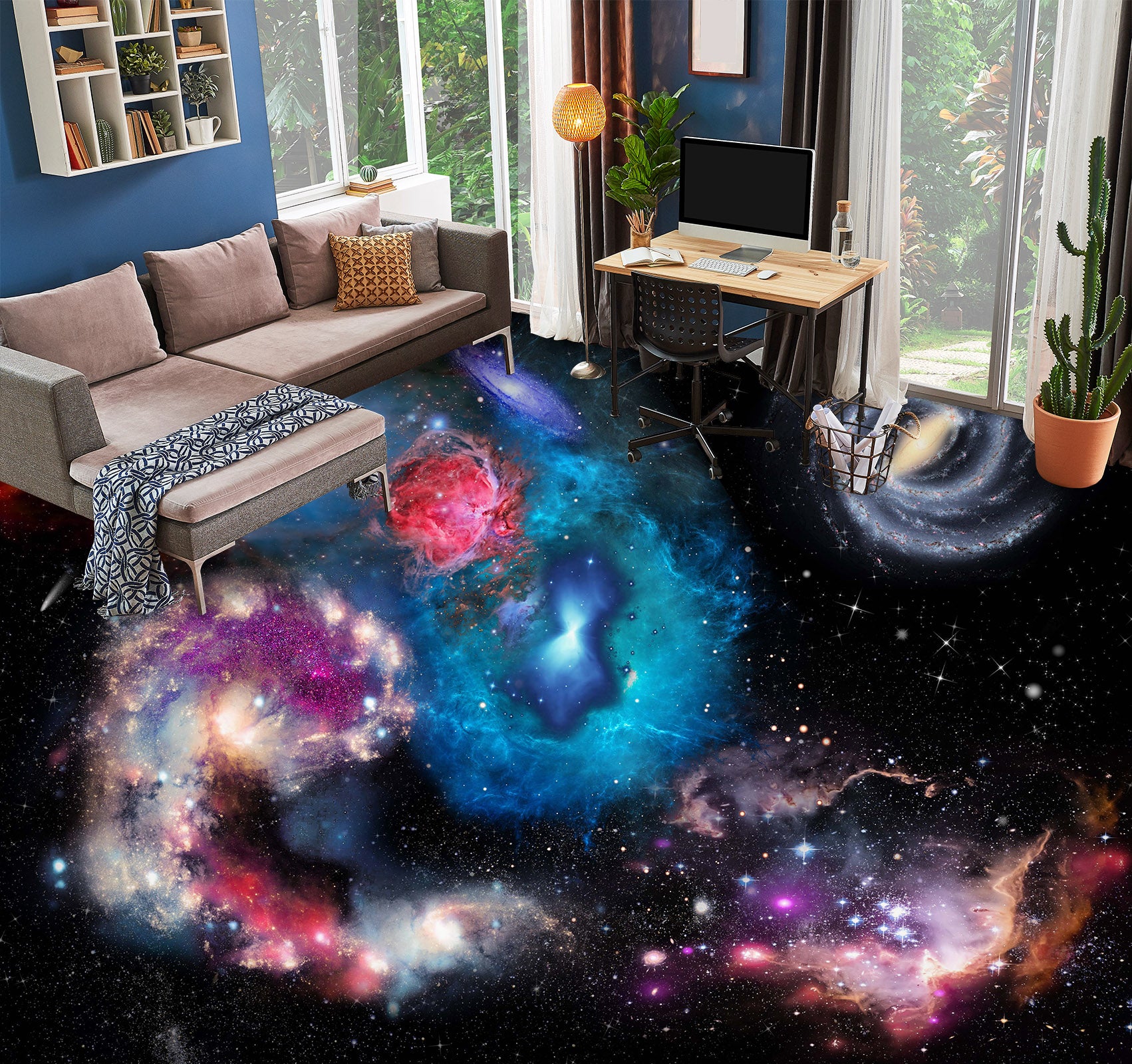 3D Mysterious Universe 027 Floor Mural