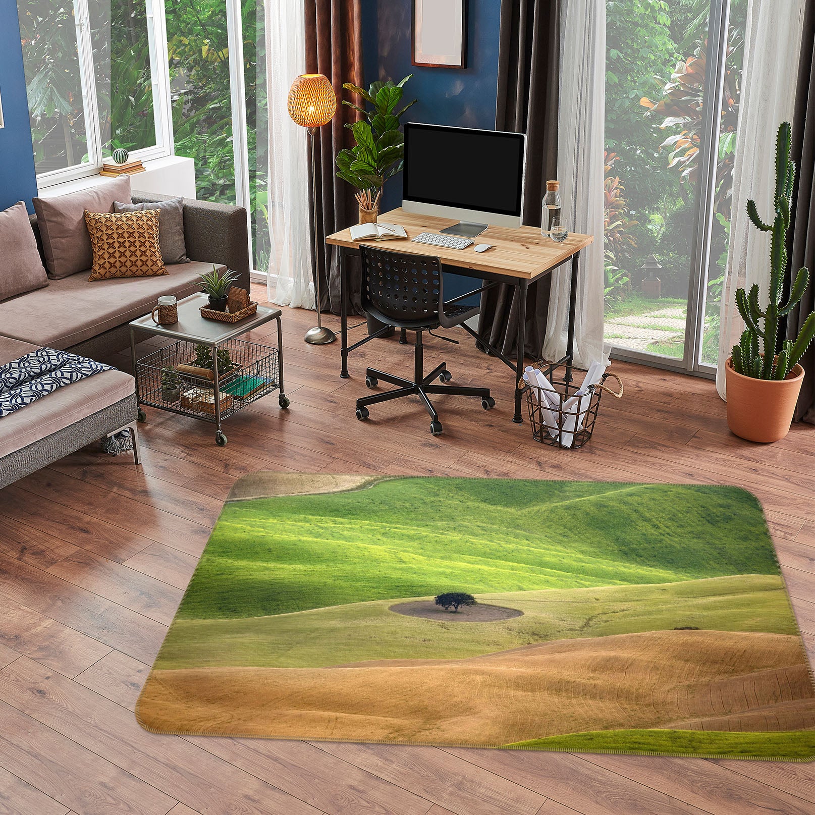 3D Green Grassland 1144 Marco Carmassi Rug Non Slip Rug Mat