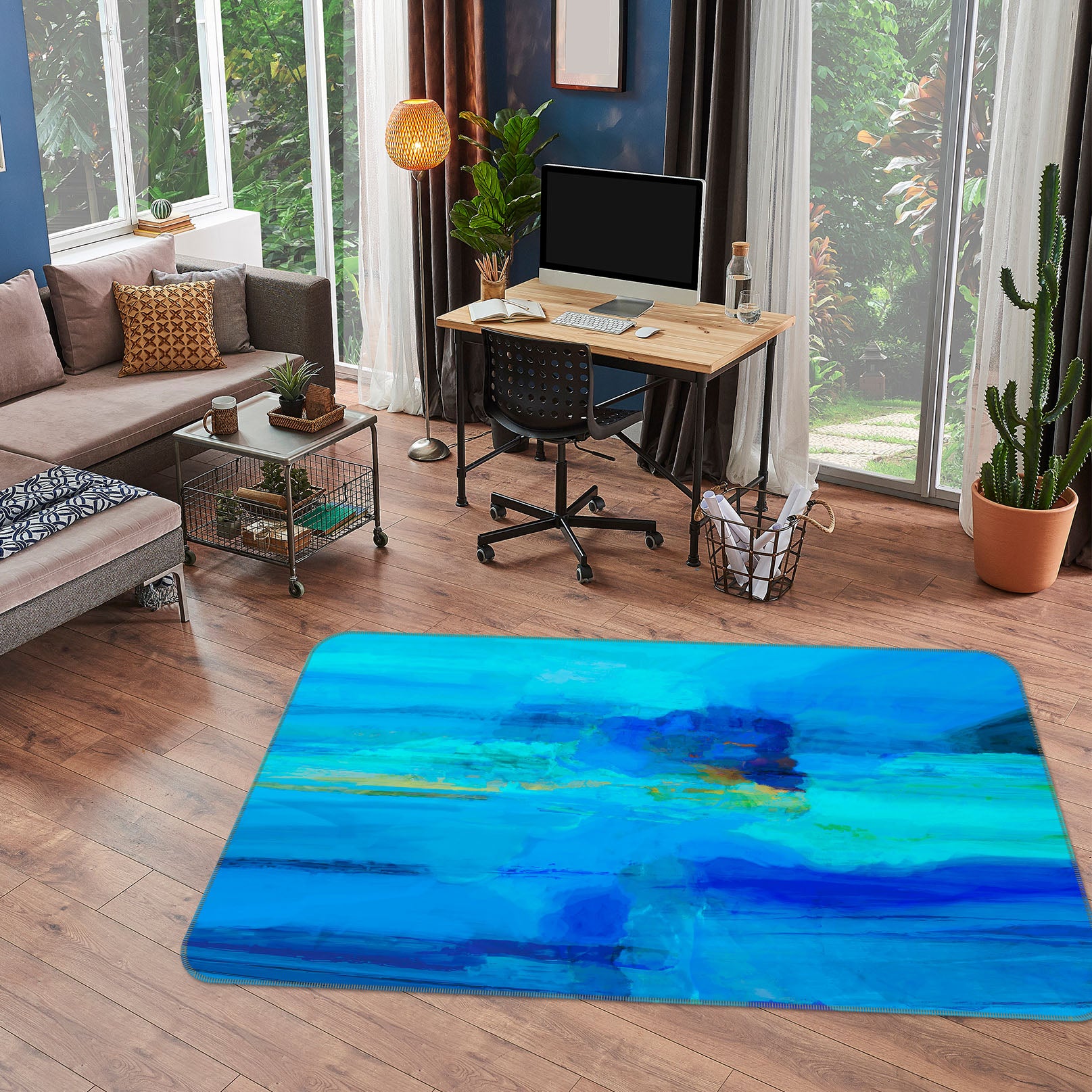 3D Blue Sea 1013 Michael Tienhaara Rug Non Slip Rug Mat
